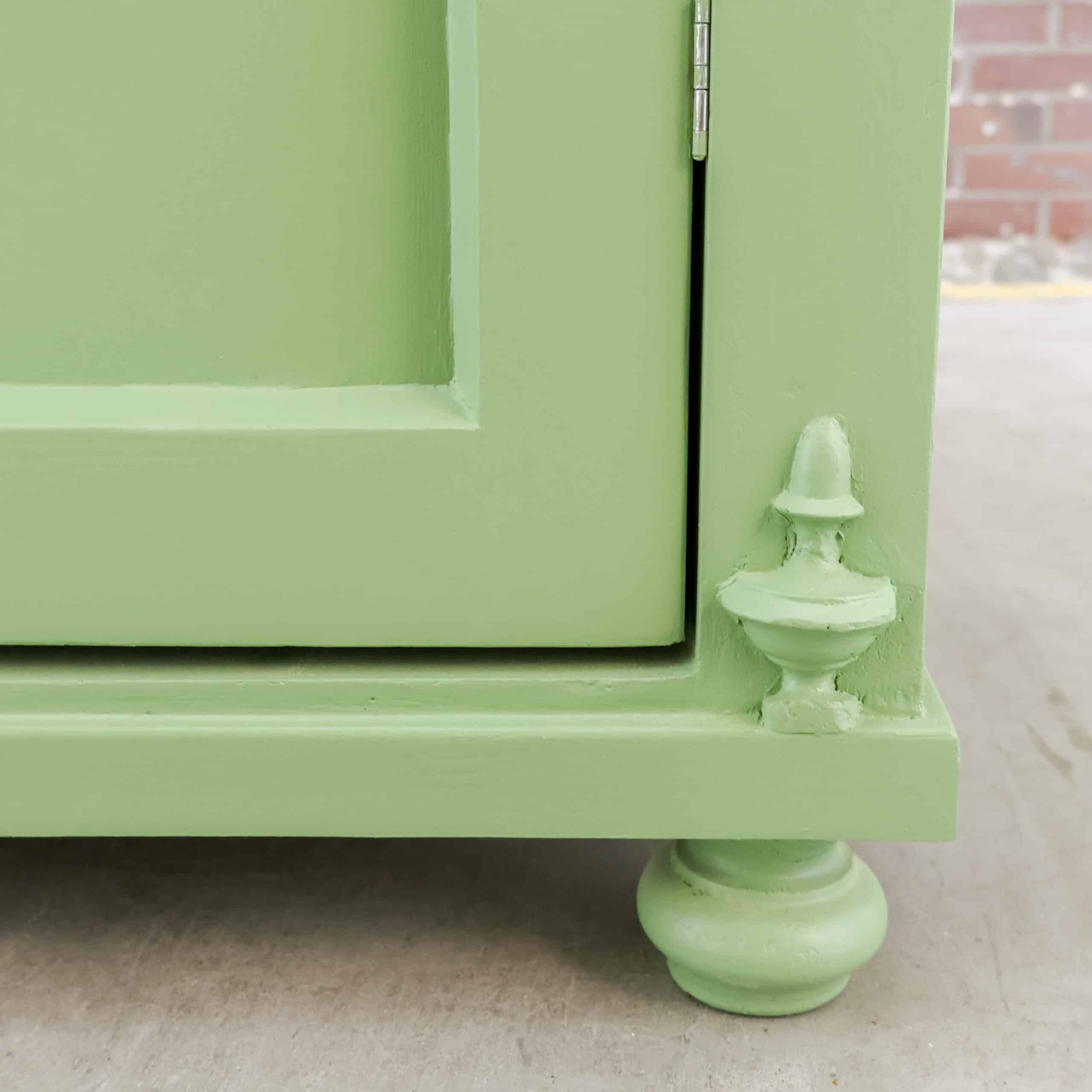 Brocante groene linnenkast – Bild 7