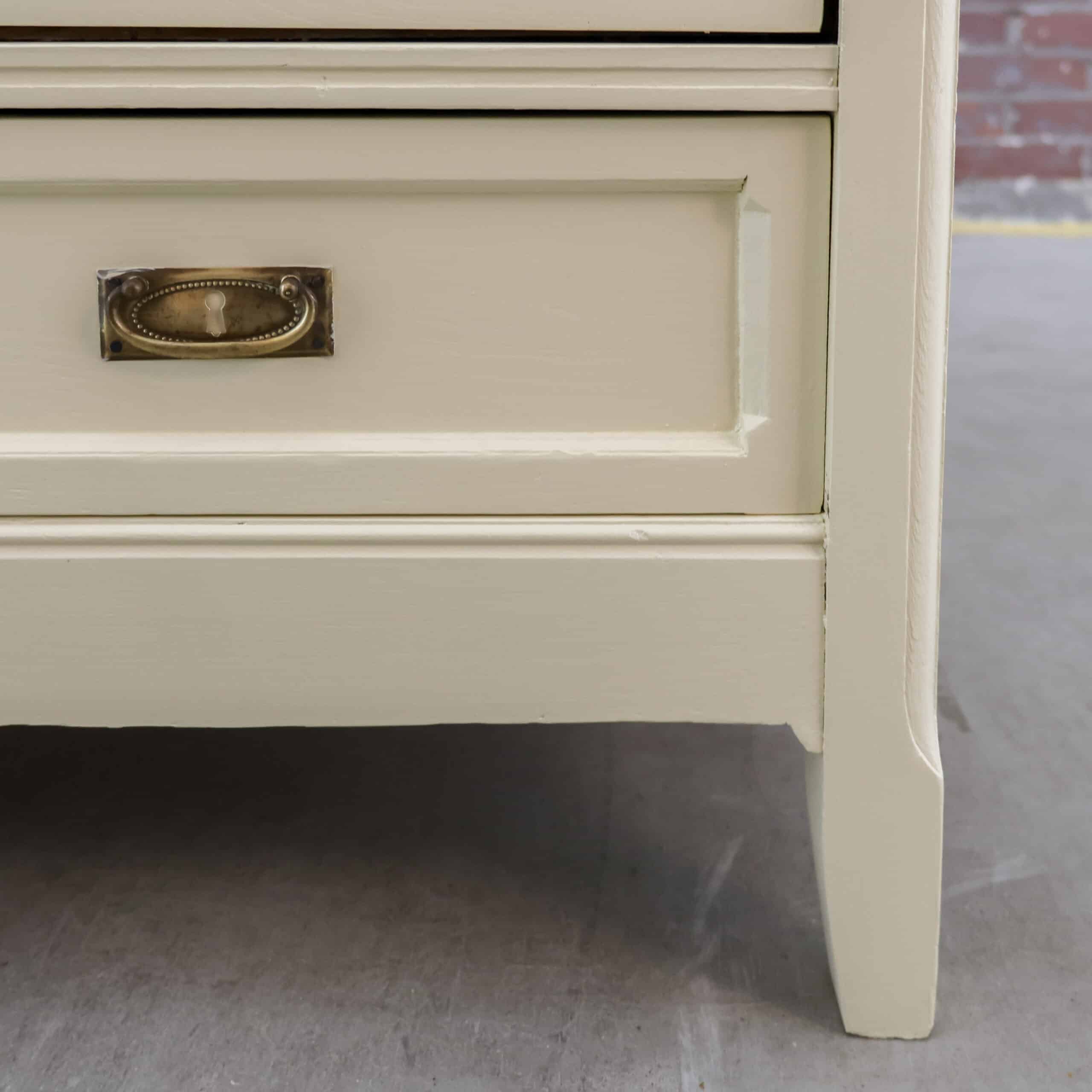 Brocante crème linnenkast – Bild 9