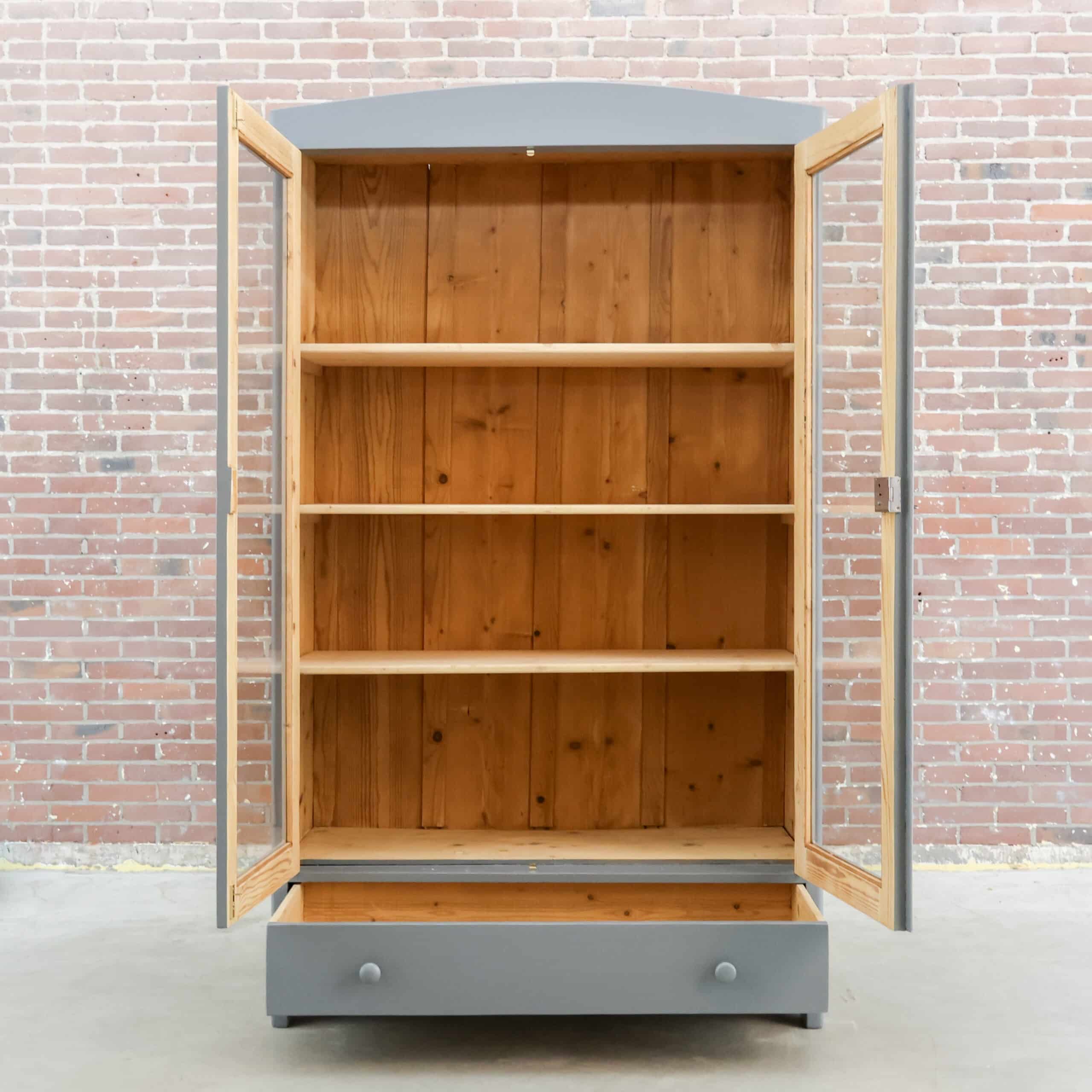 Brocante vitrinekast - Afbeelding 2