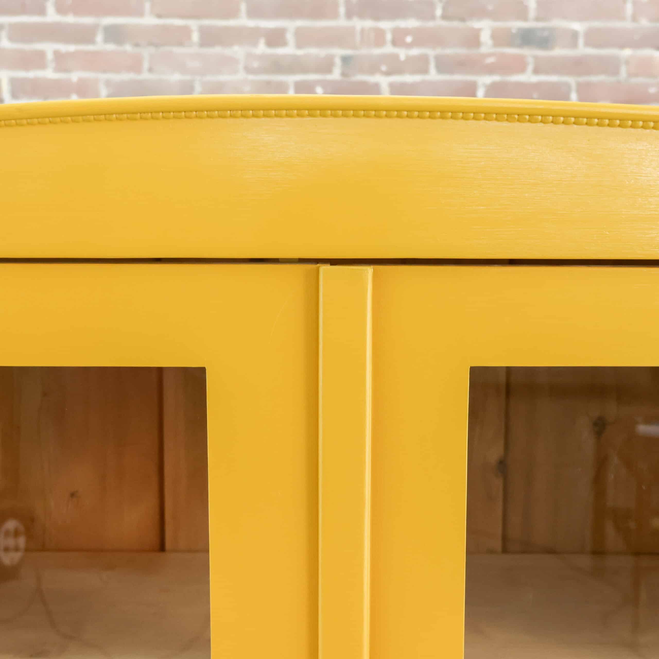 Brocante gele vitrinekast - Afbeelding 4