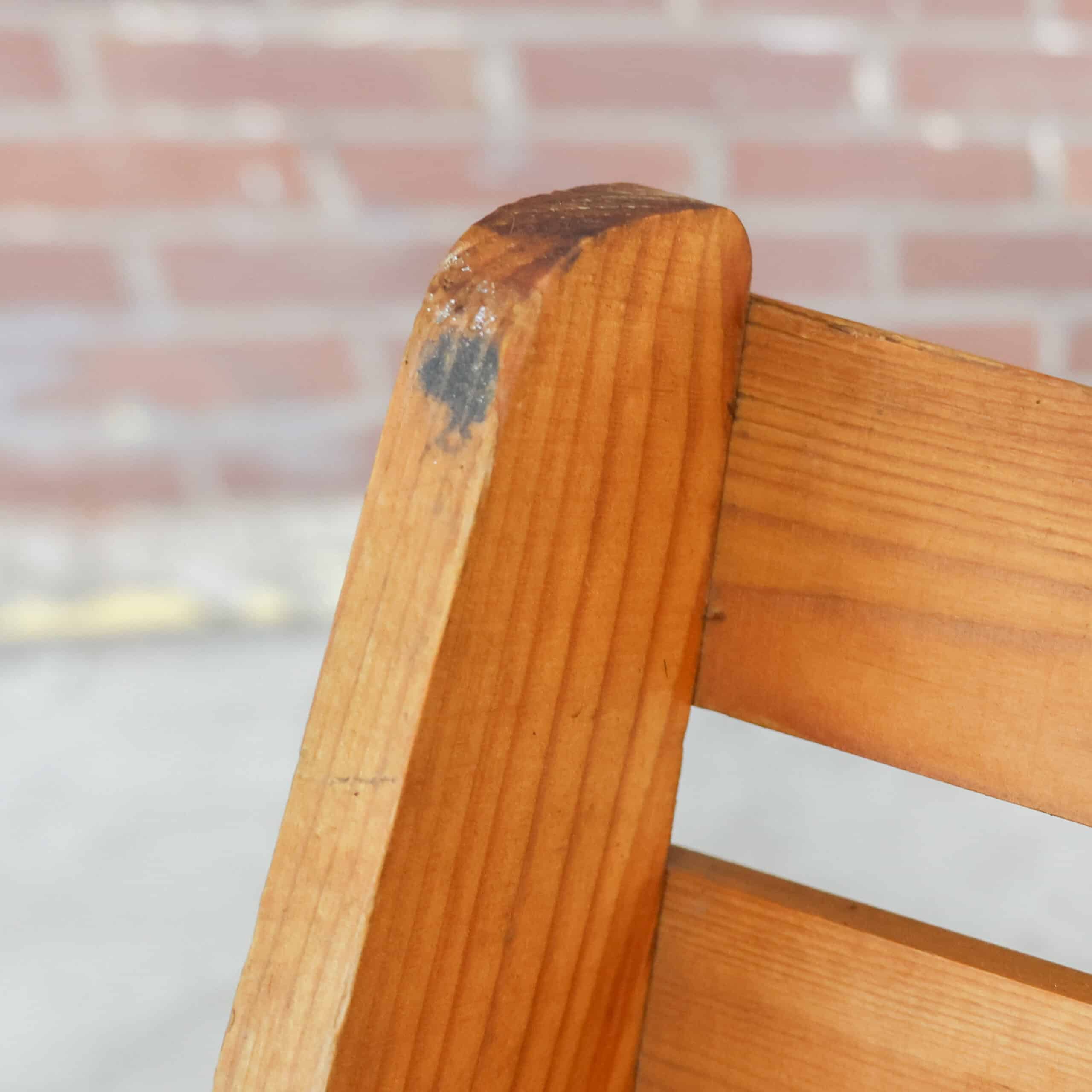Vintage houten schaarstoelen - Afbeelding 6