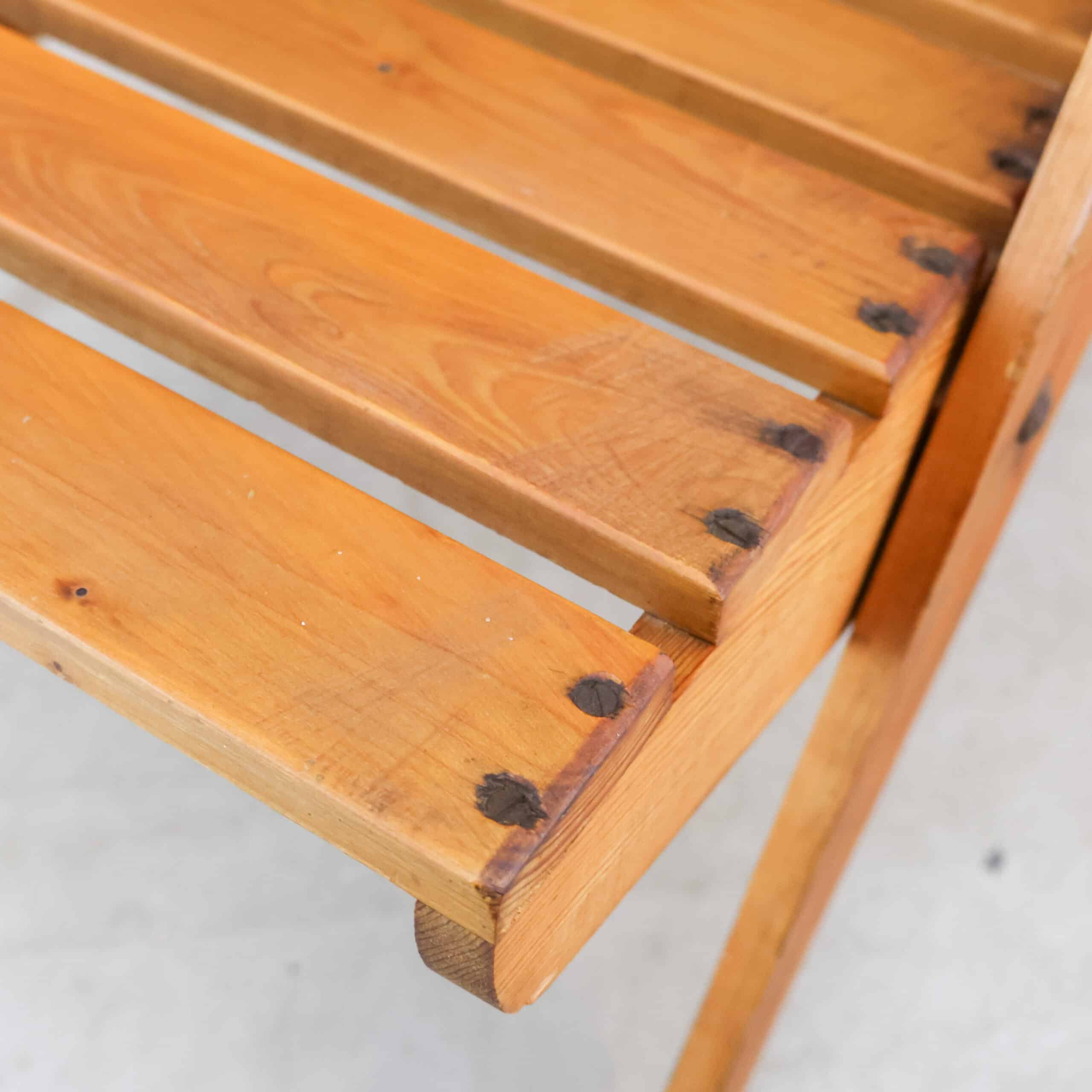 Vintage houten schaarstoelen - Afbeelding 8