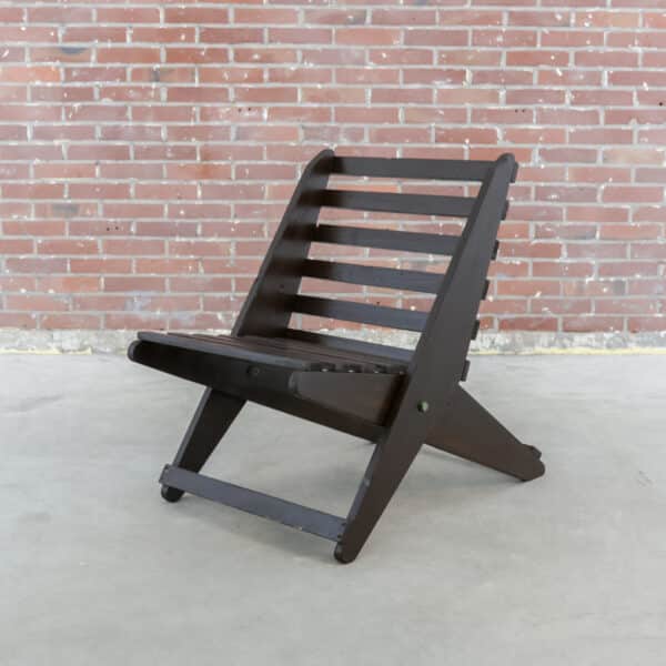 Vintage houten schaarstoelen