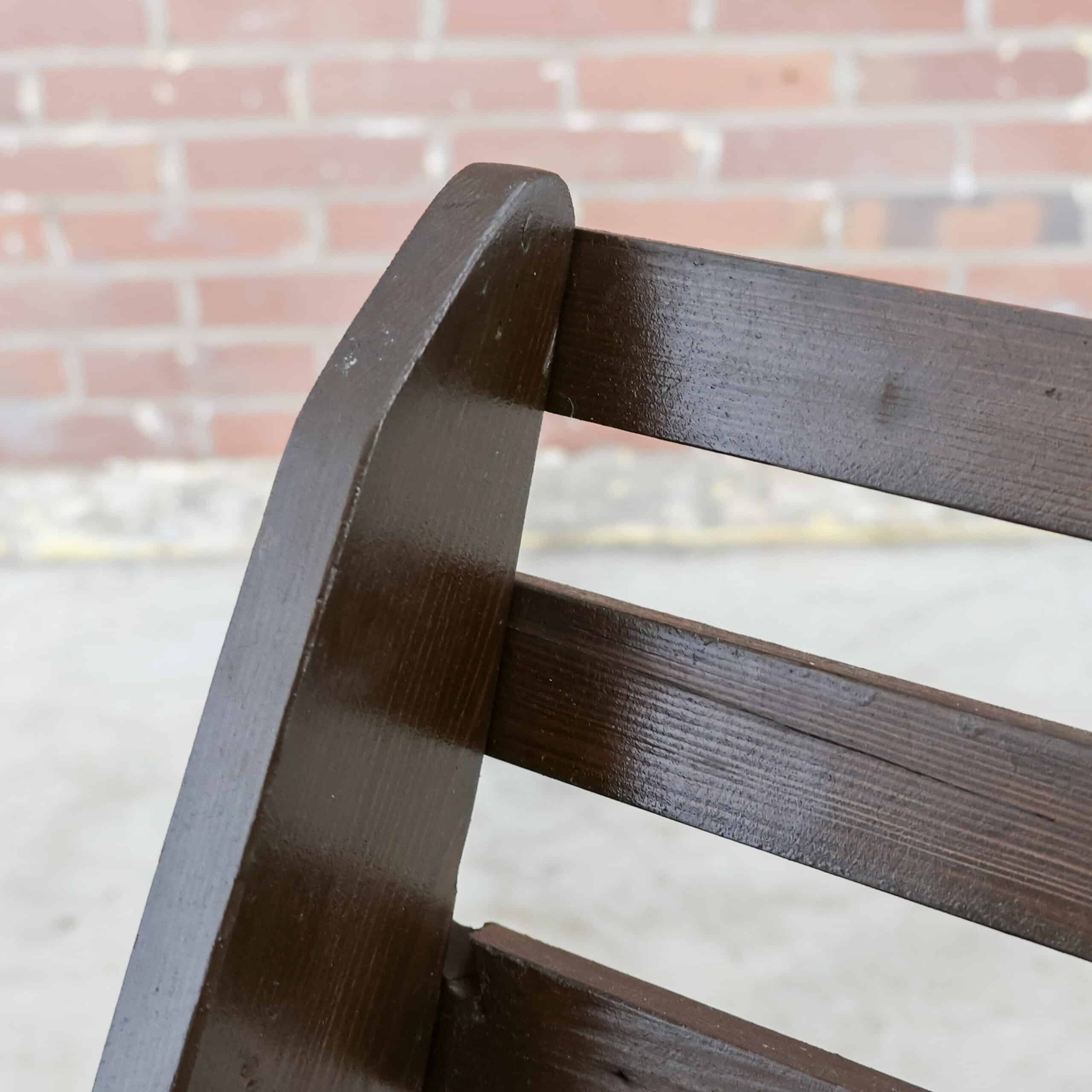 Vintage houten schaarstoelen - Afbeelding 8
