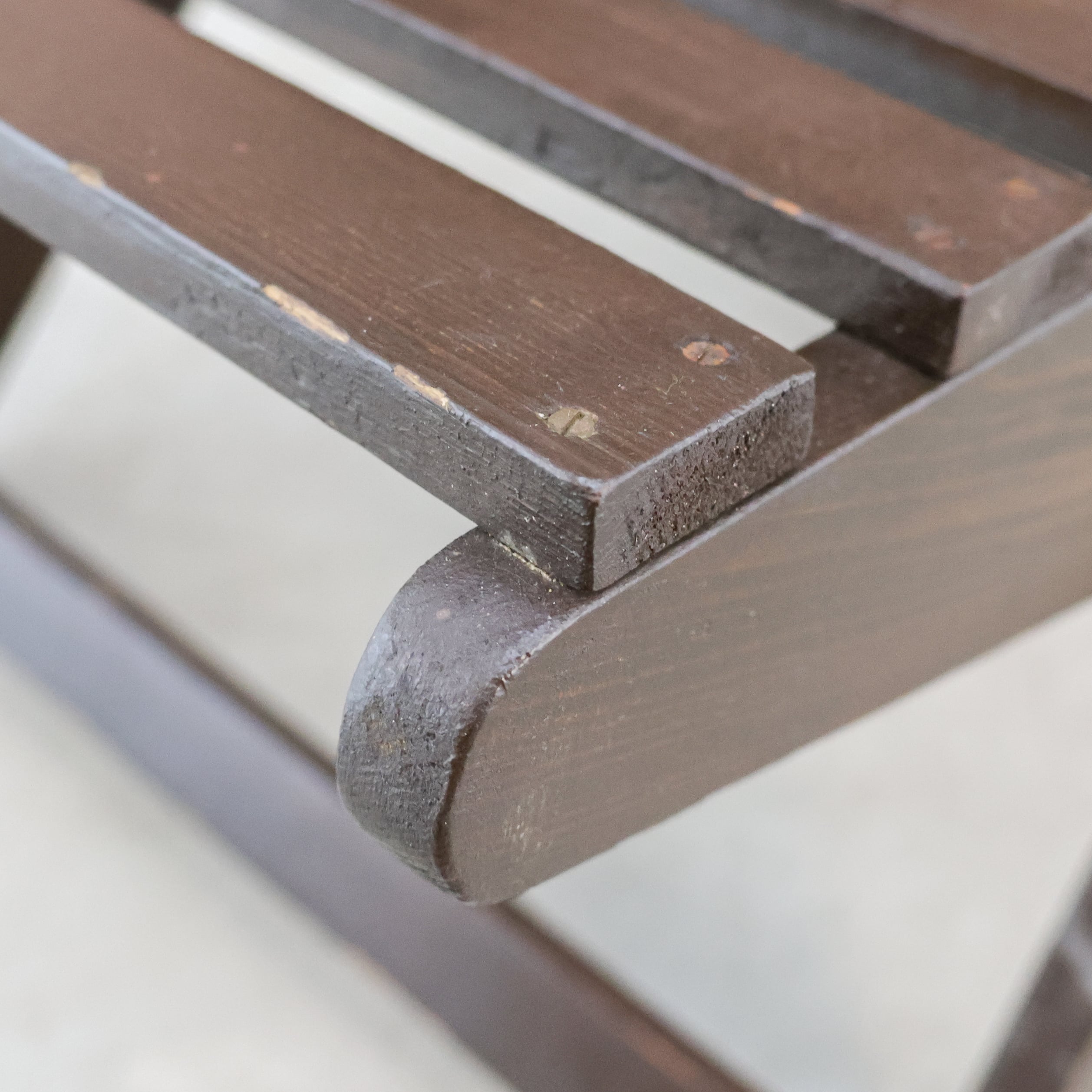 Vintage houten schaarstoelen - Afbeelding 10