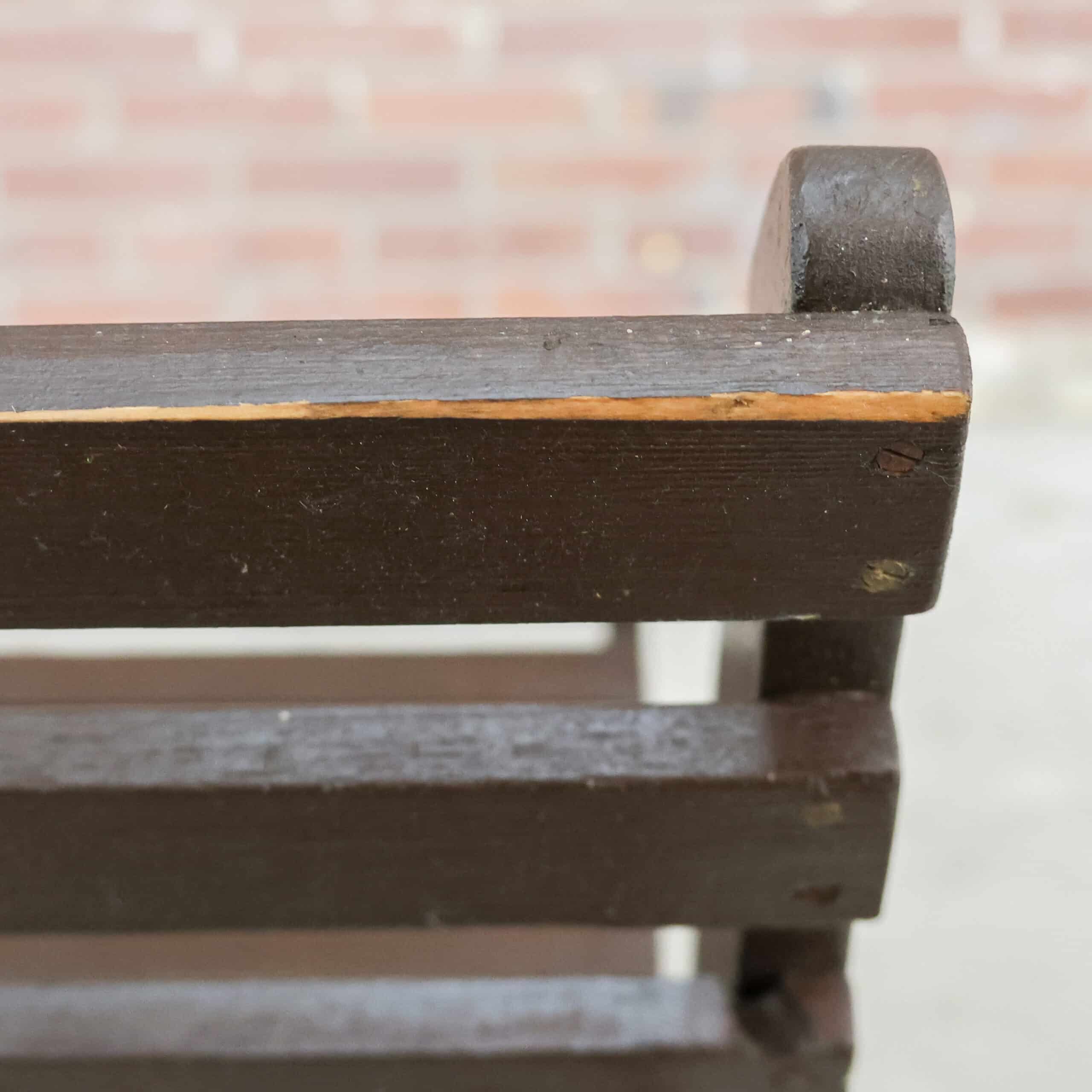 Vintage houten schaarstoelen - Afbeelding 7
