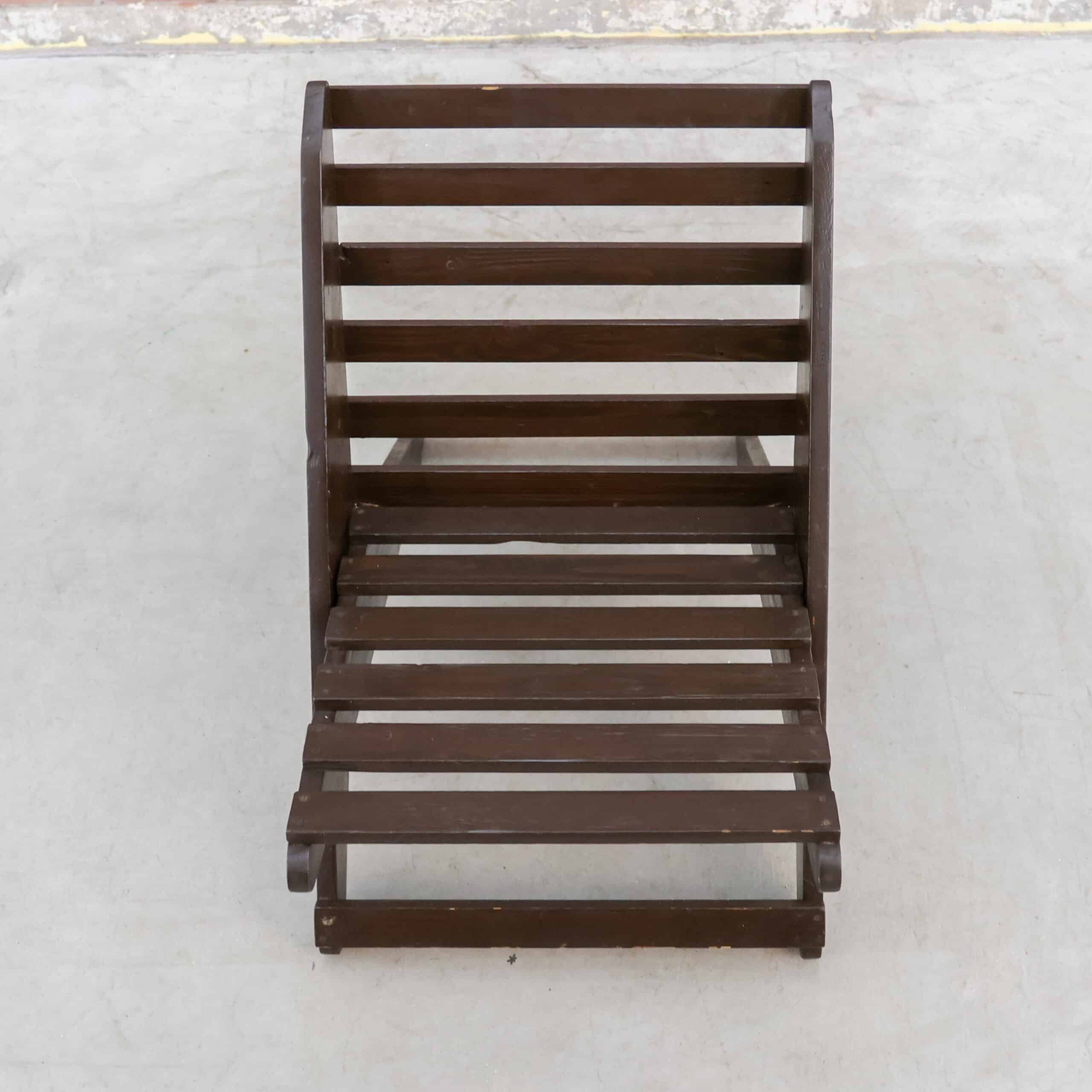 Vintage houten schaarstoelen - Afbeelding 6