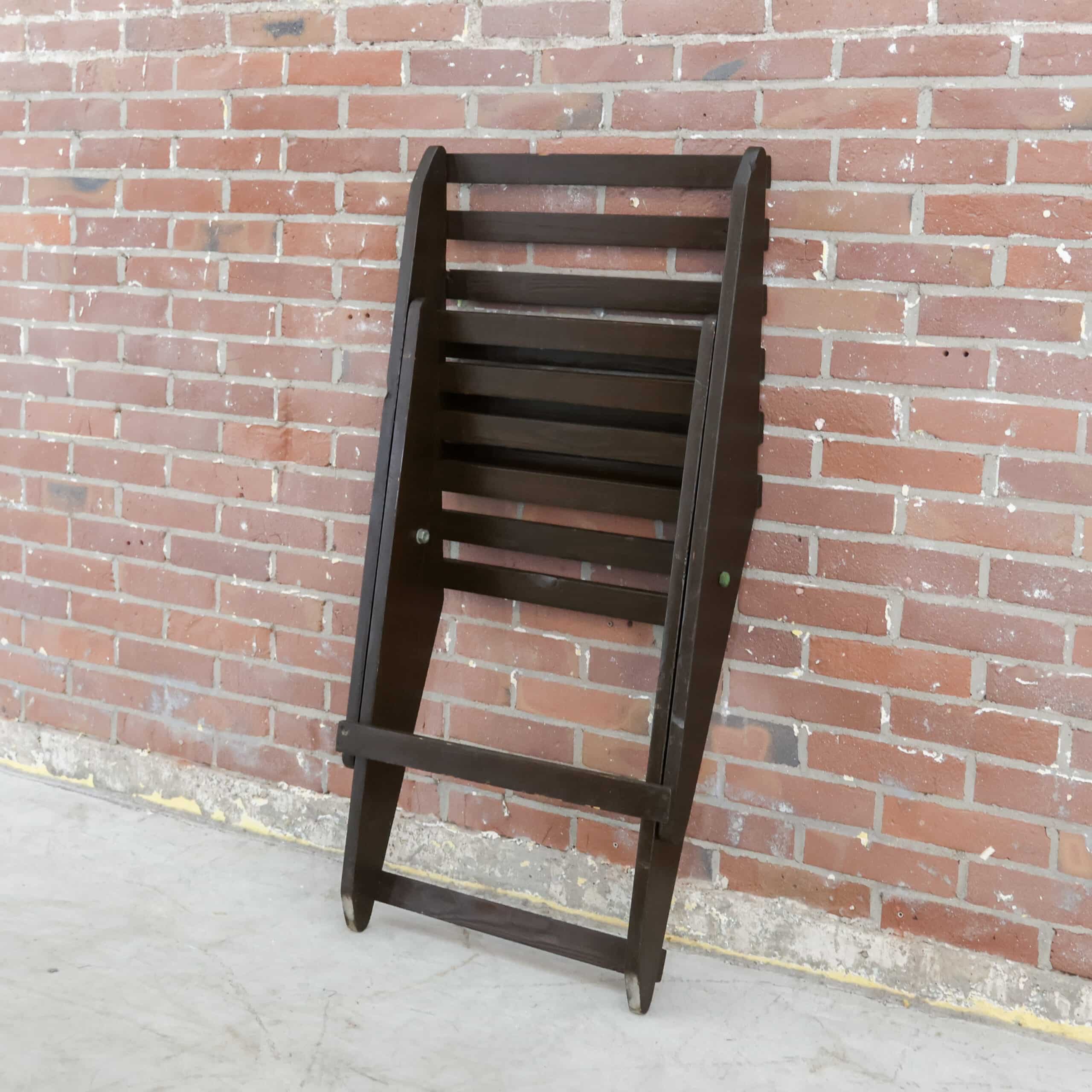 Vintage houten schaarstoelen - Afbeelding 12