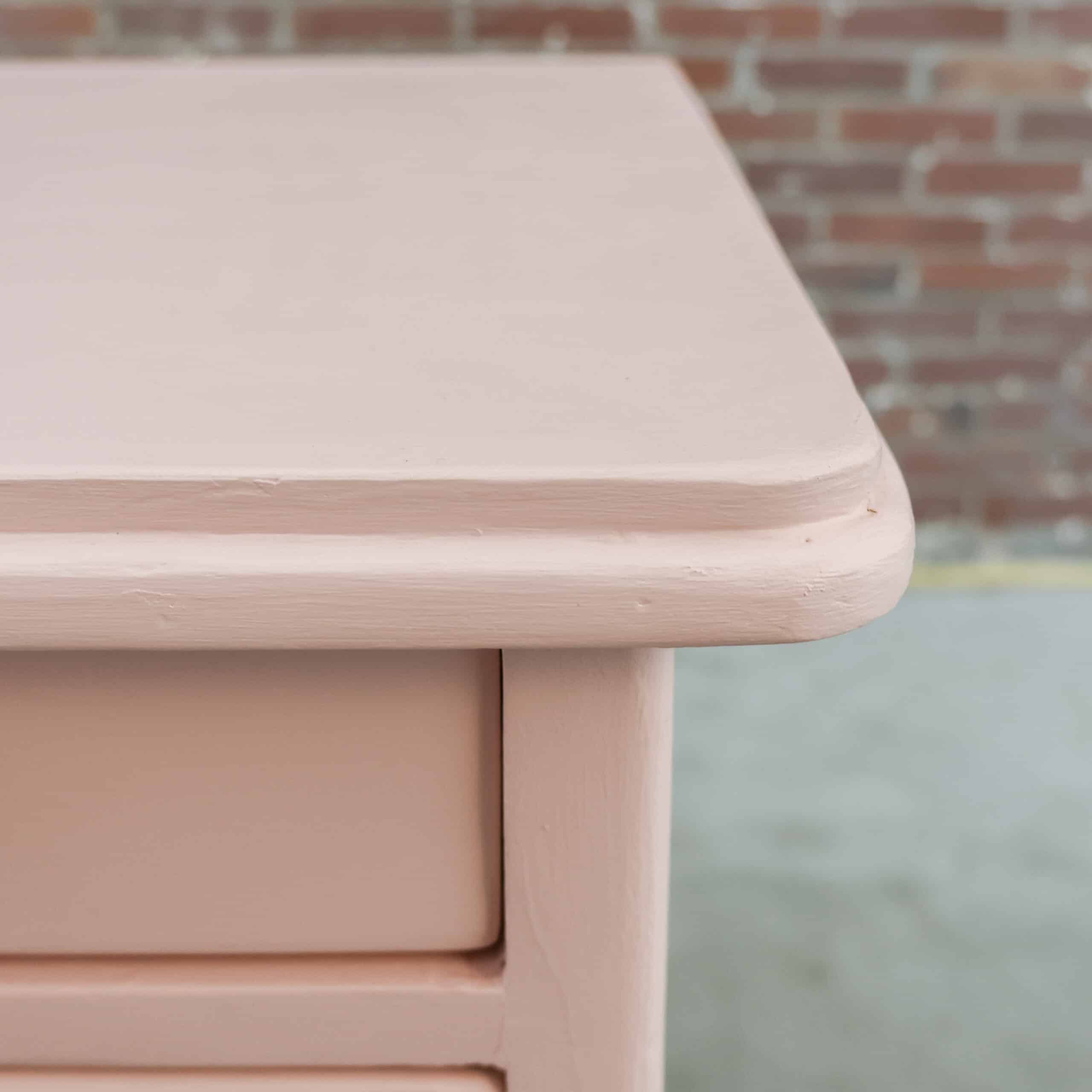 Brocante roze ladekast - Afbeelding 3