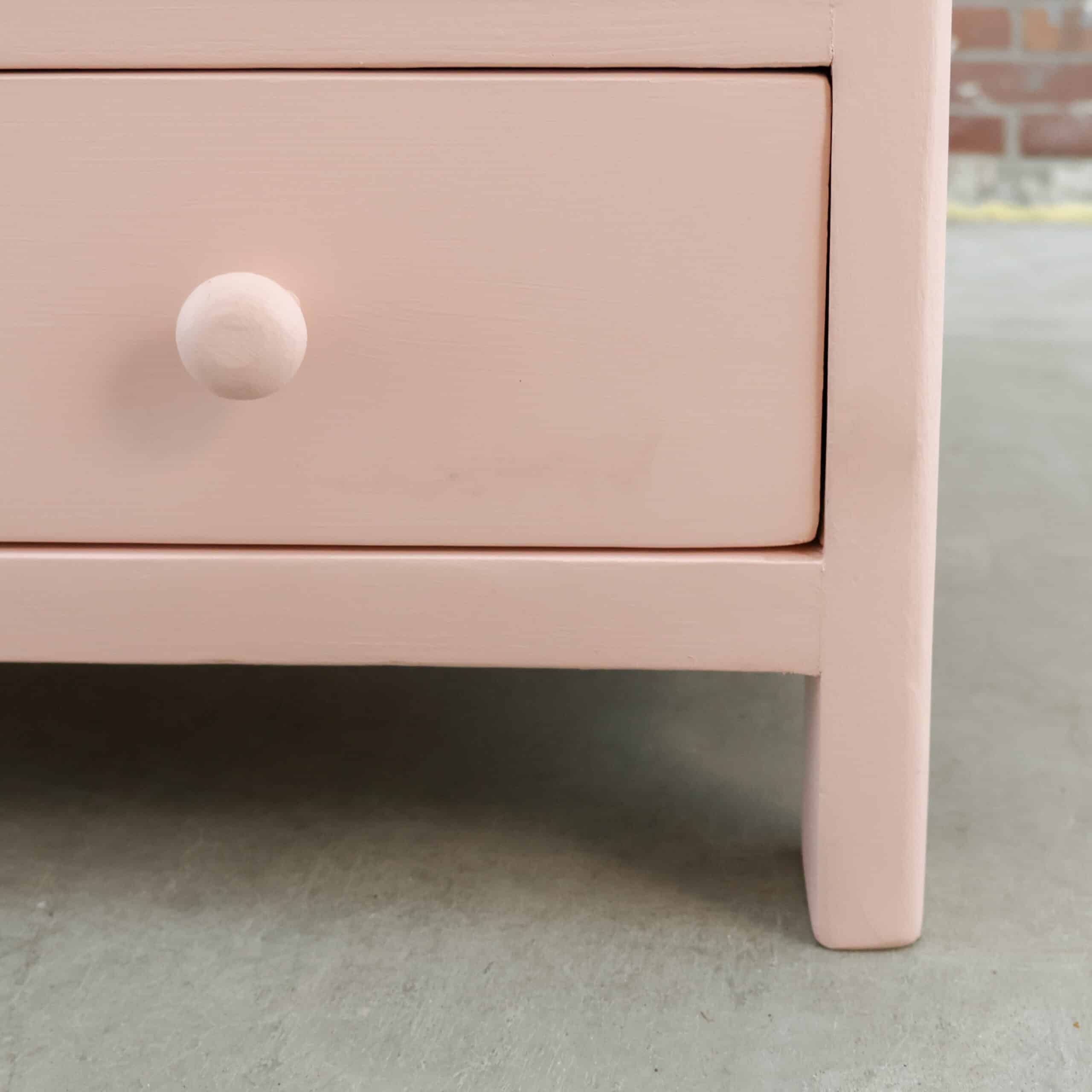 Brocante roze ladekast - Afbeelding 5