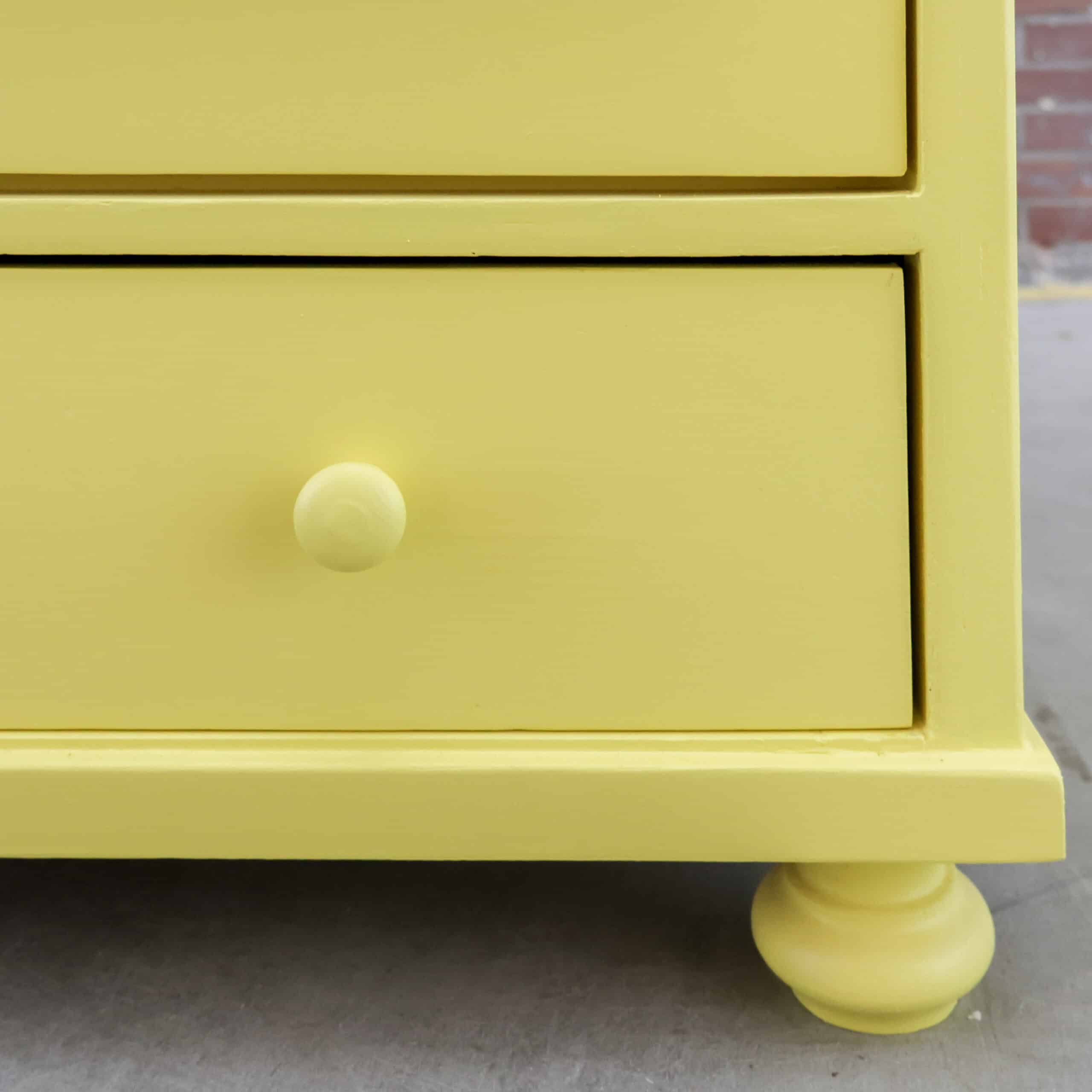 Brocante gele vitrinekast – Bild 7
