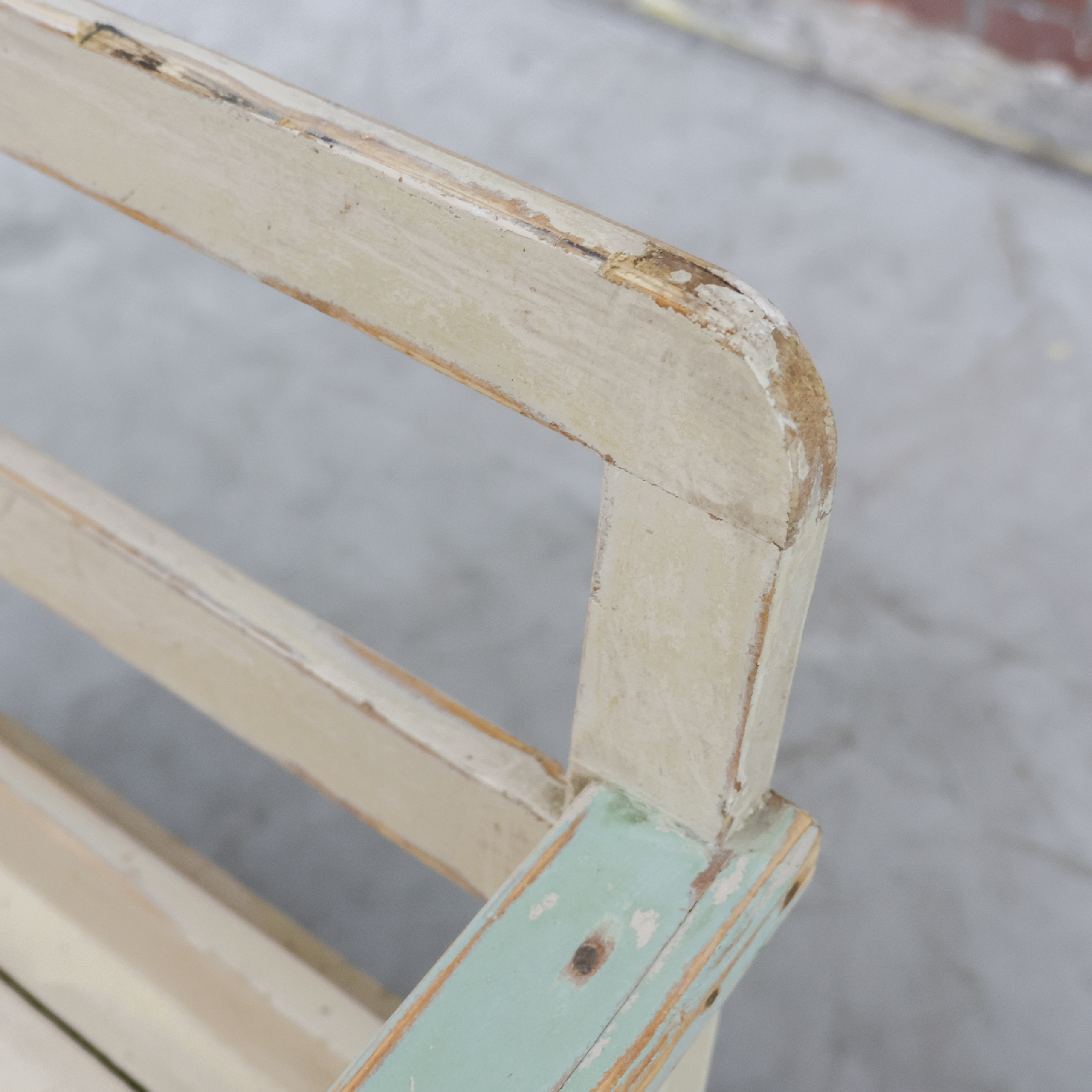Brocante kinderbankje - Afbeelding 4