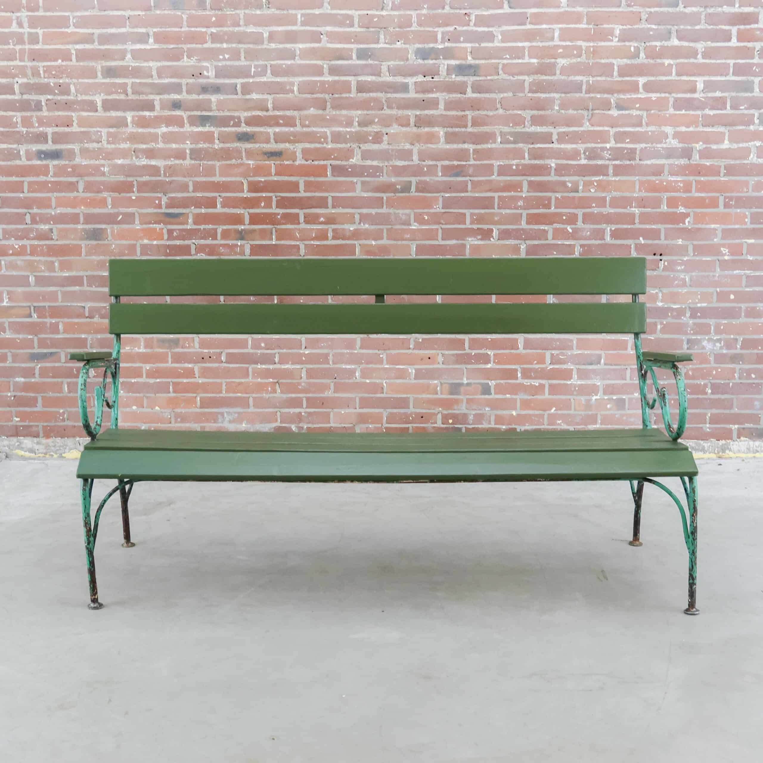 Brocante tuinbank - Afbeelding 2