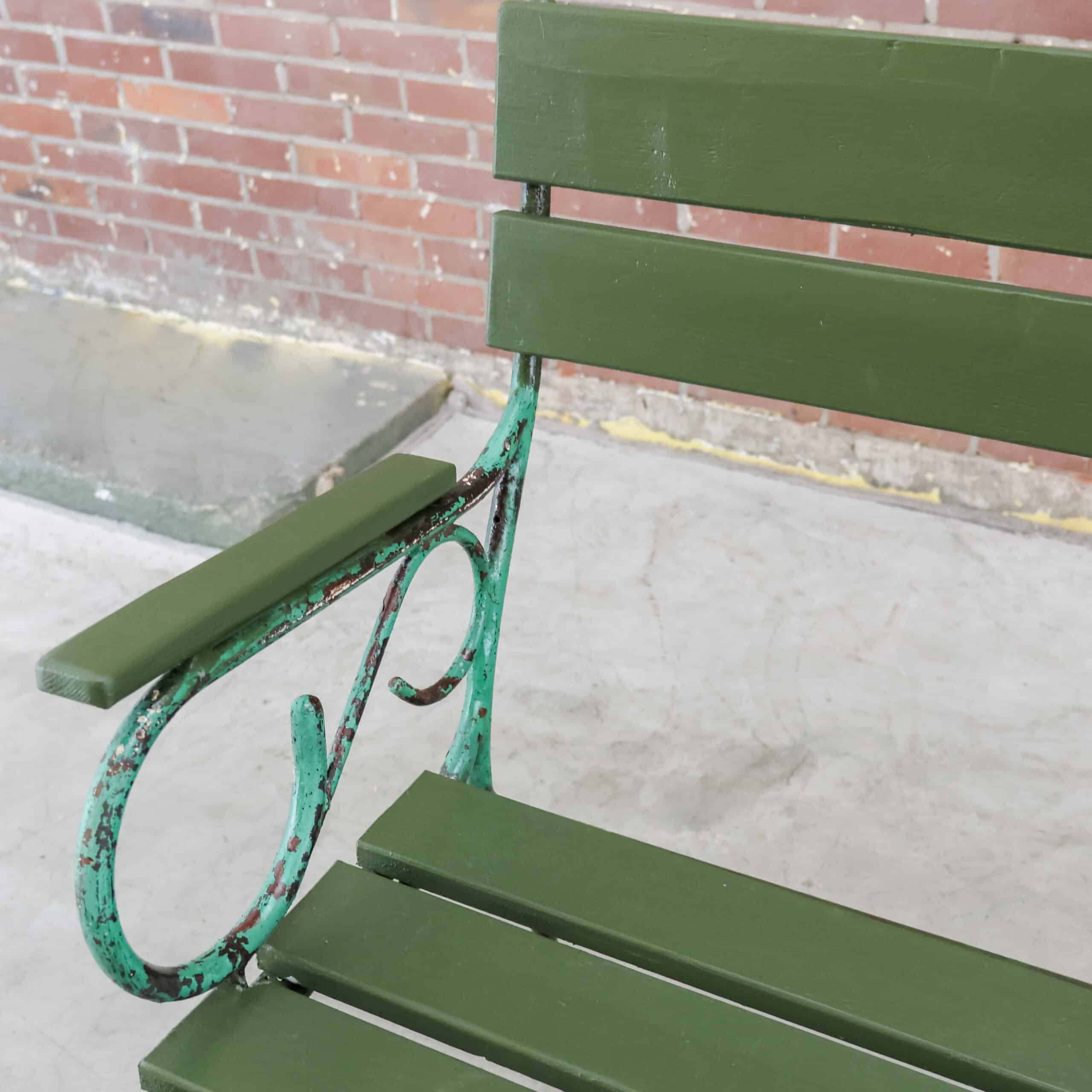 Brocante tuinbank - Afbeelding 3