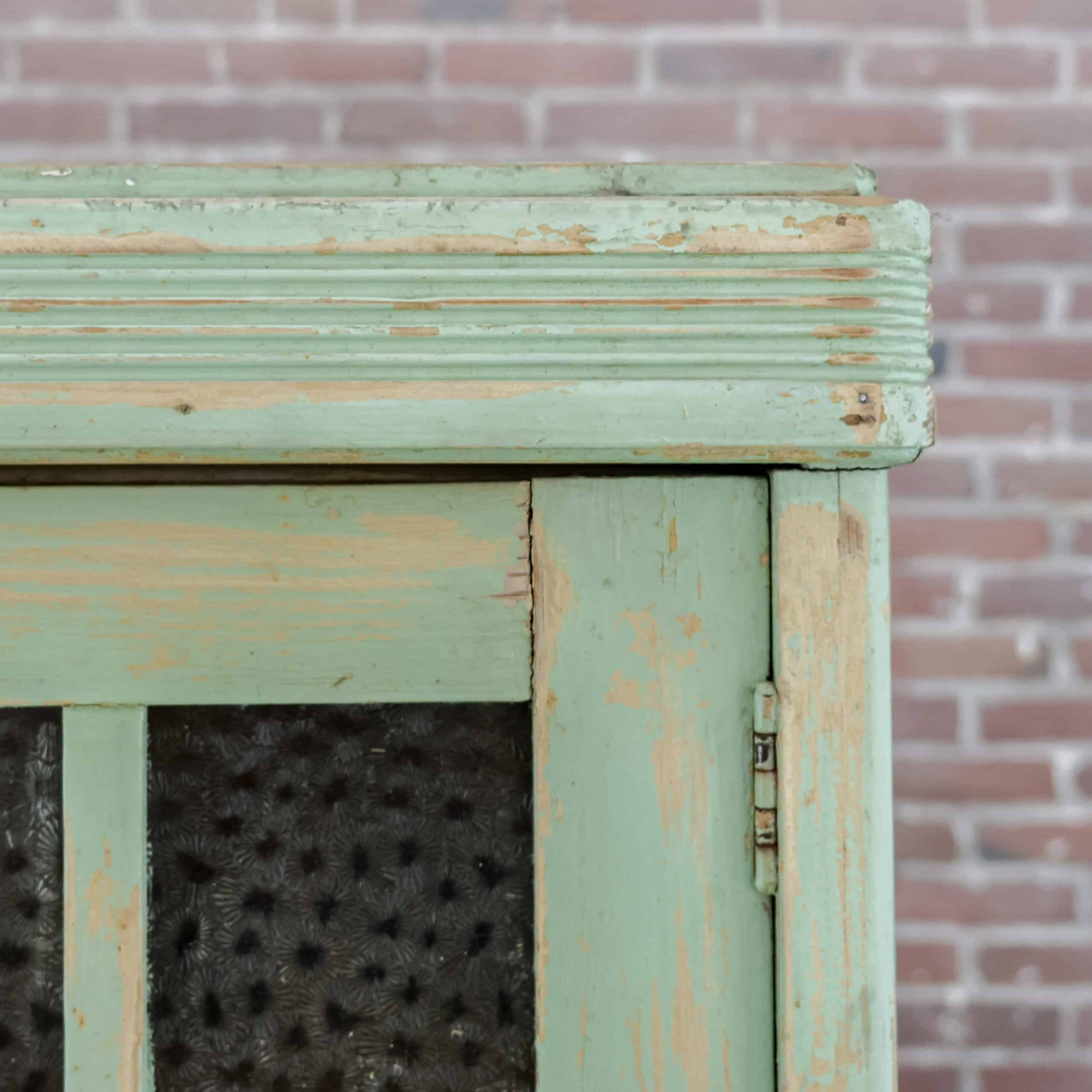 Brocante groene buffetkast - Afbeelding 3
