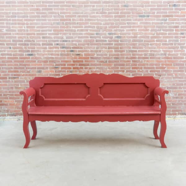 Brocante houten bank