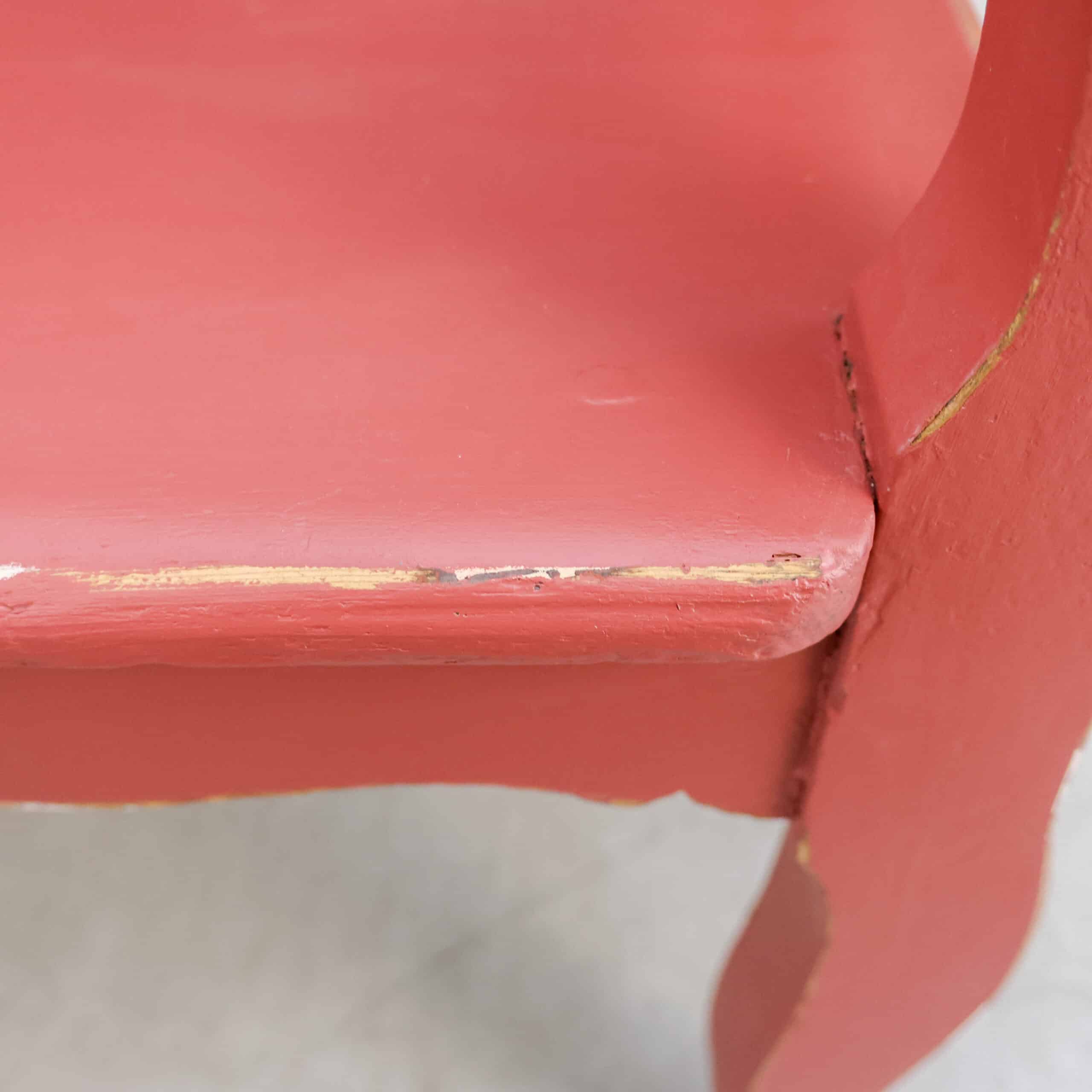 Brocante houten bank - Afbeelding 5