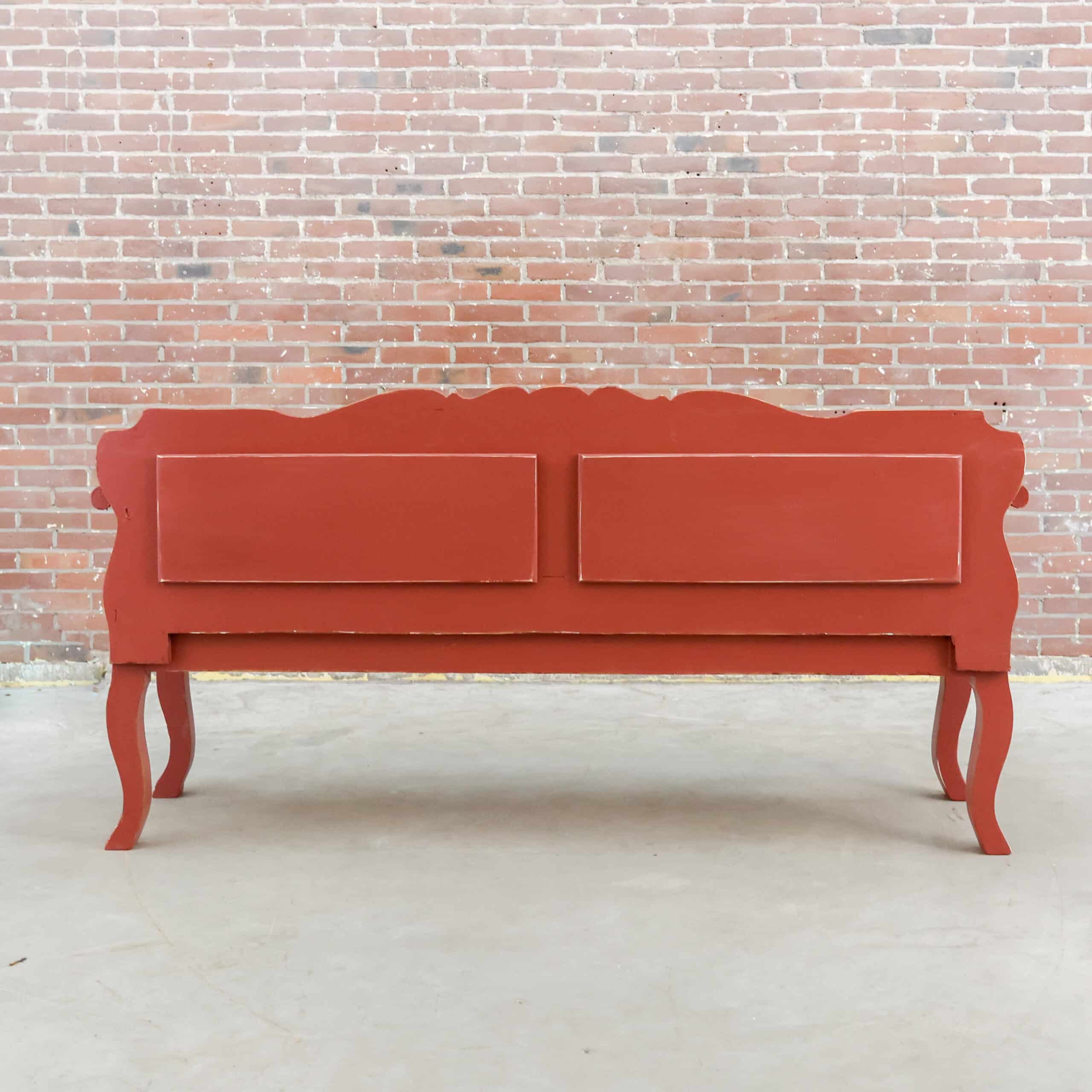 Brocante houten bank - Afbeelding 8