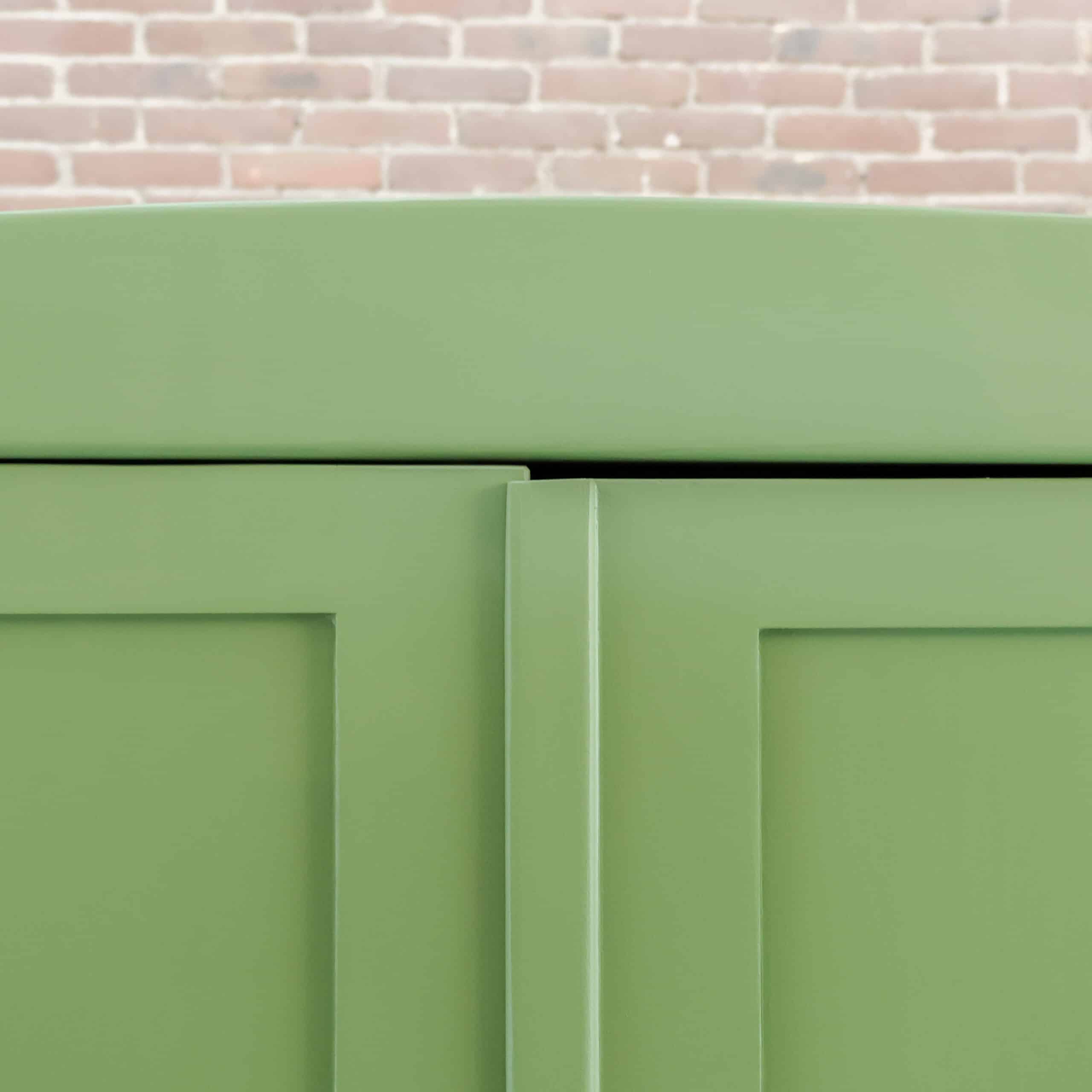 Brocante groene linnenkast – Bild 4