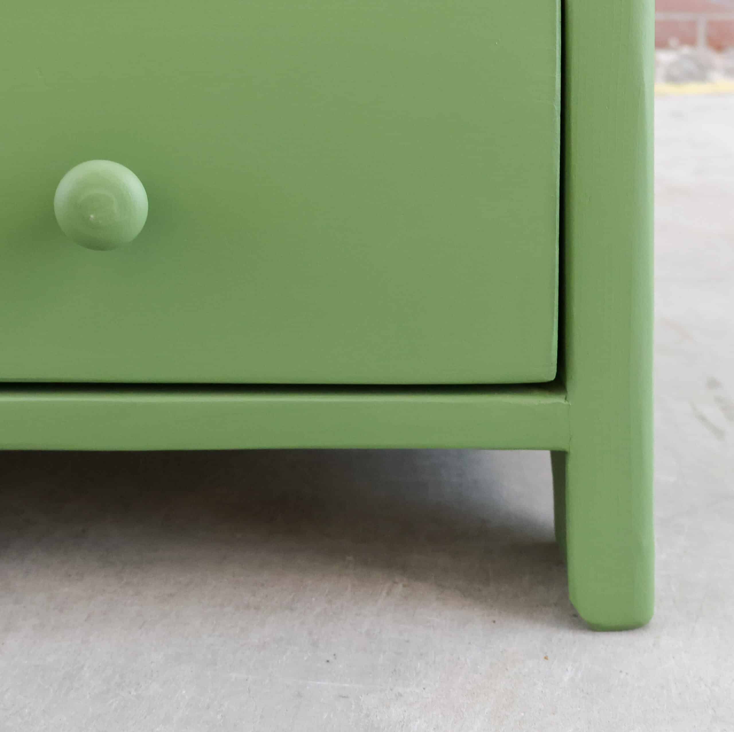 Brocante groene linnenkast – Bild 6