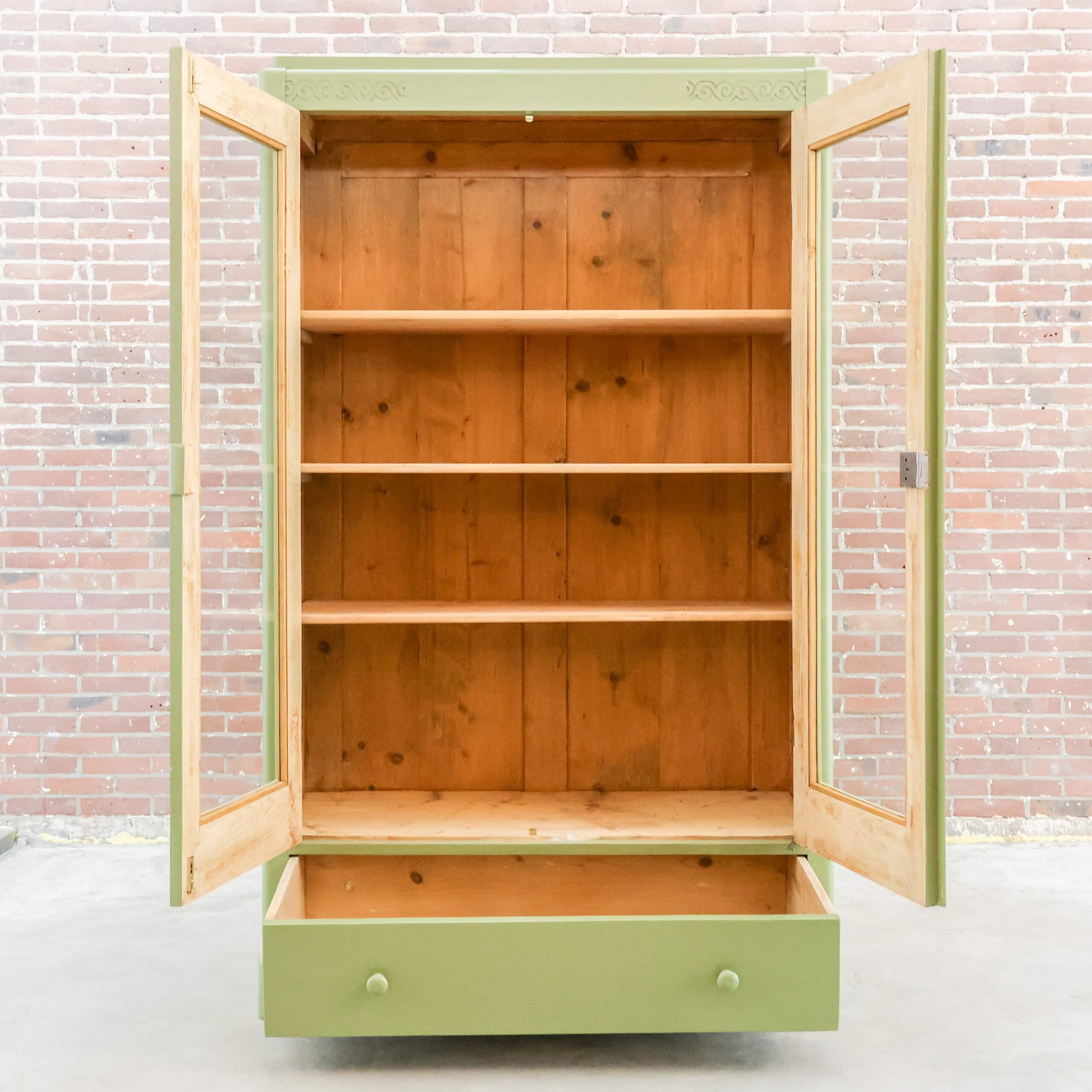 Brocante vitrinekast - Afbeelding 2