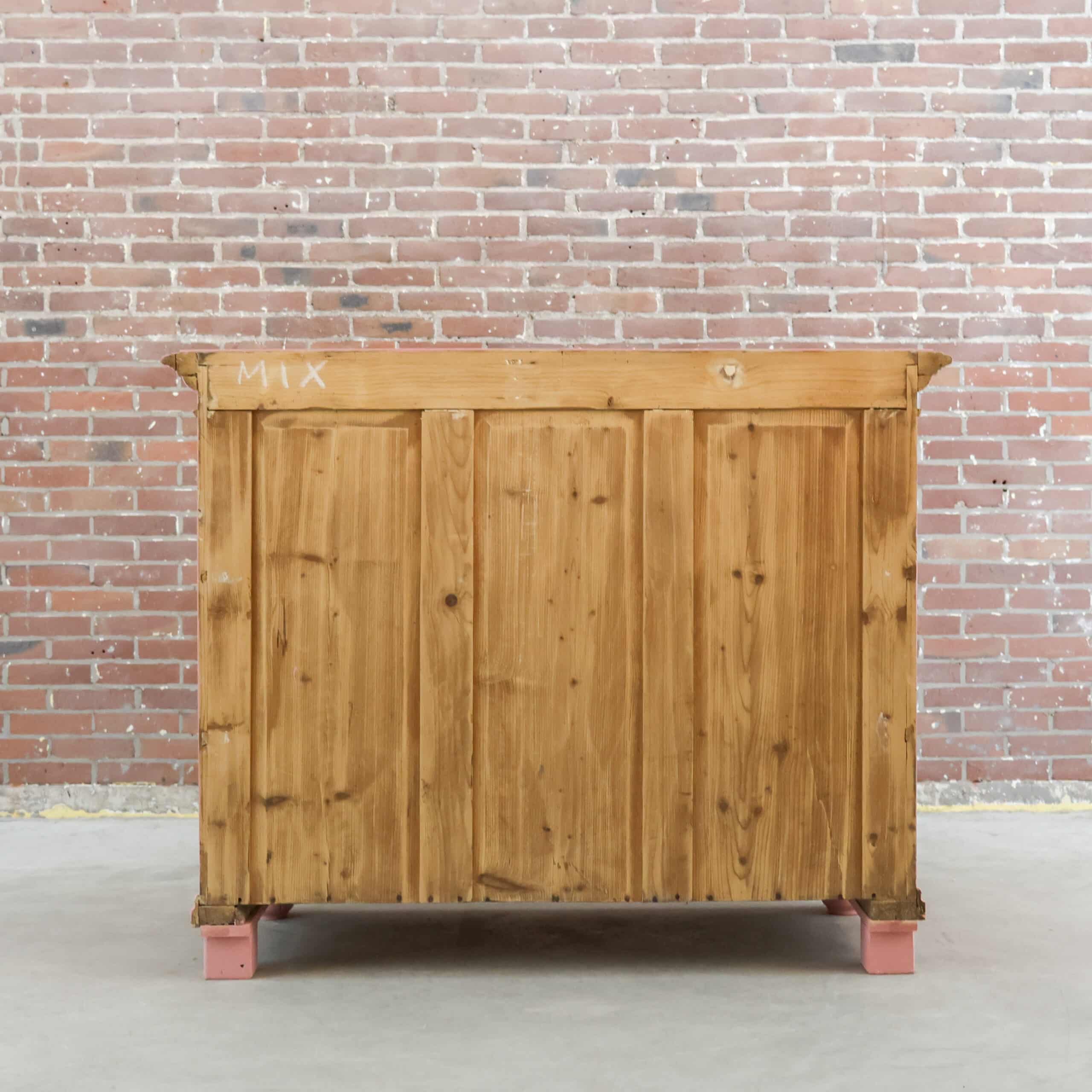 Brocante roze dressoir - Afbeelding 9