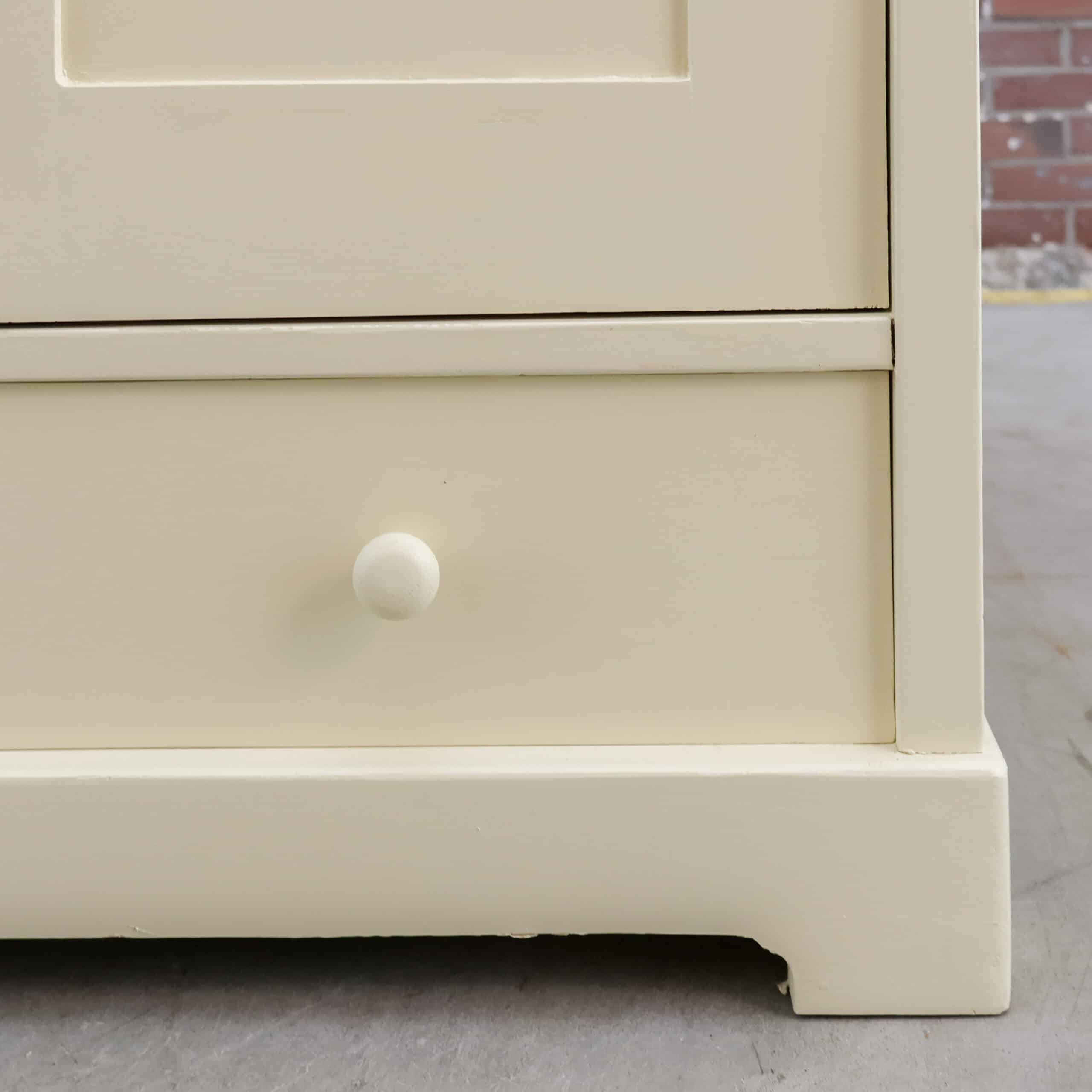 Brocante crème linnenkast - Afbeelding 6