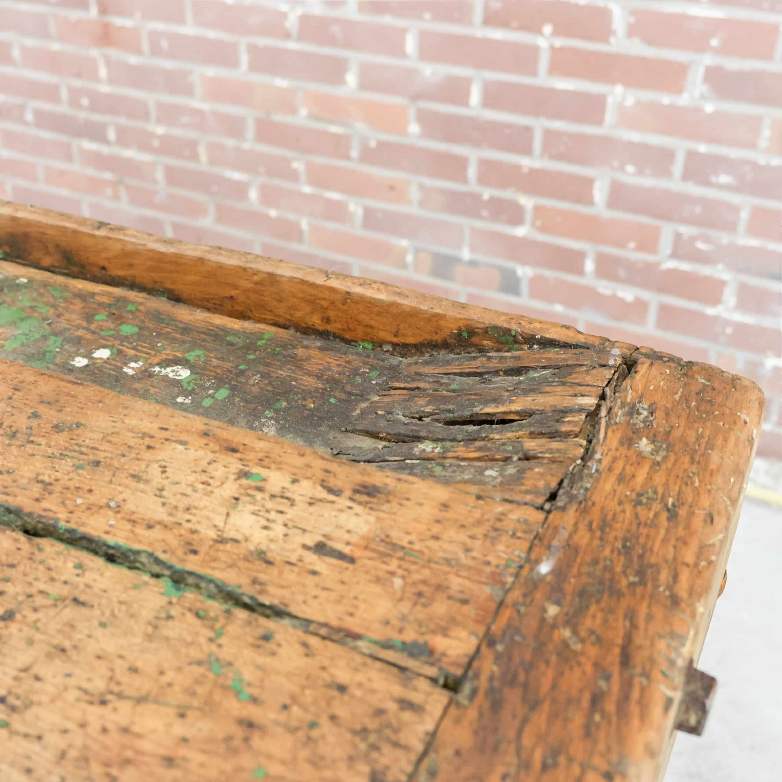 Vintage werkbank met bankschroef - Afbeelding 7