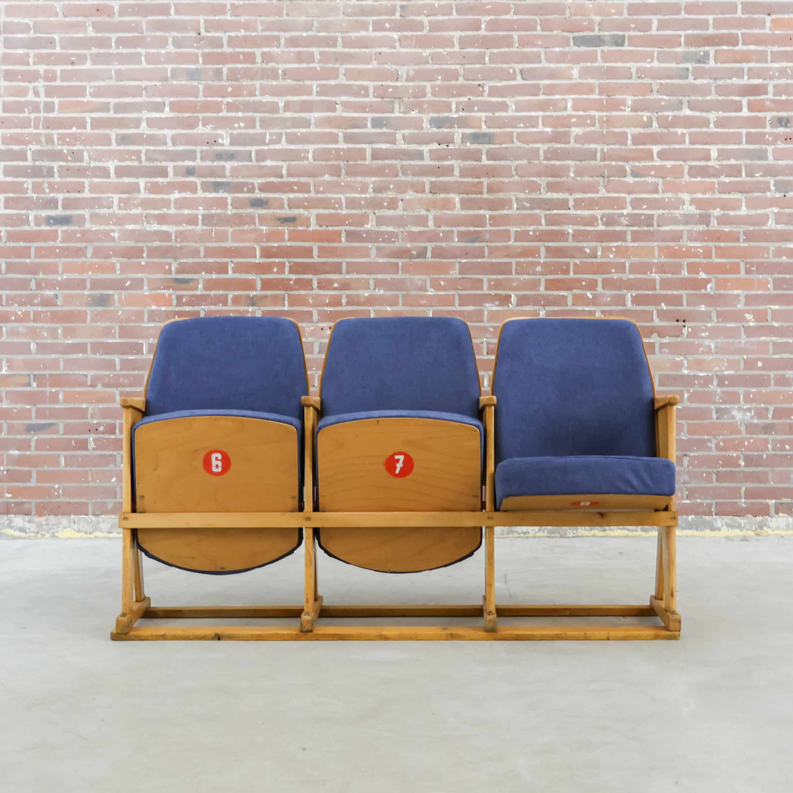 Vintage bioscoopstoelen - Afbeelding 4