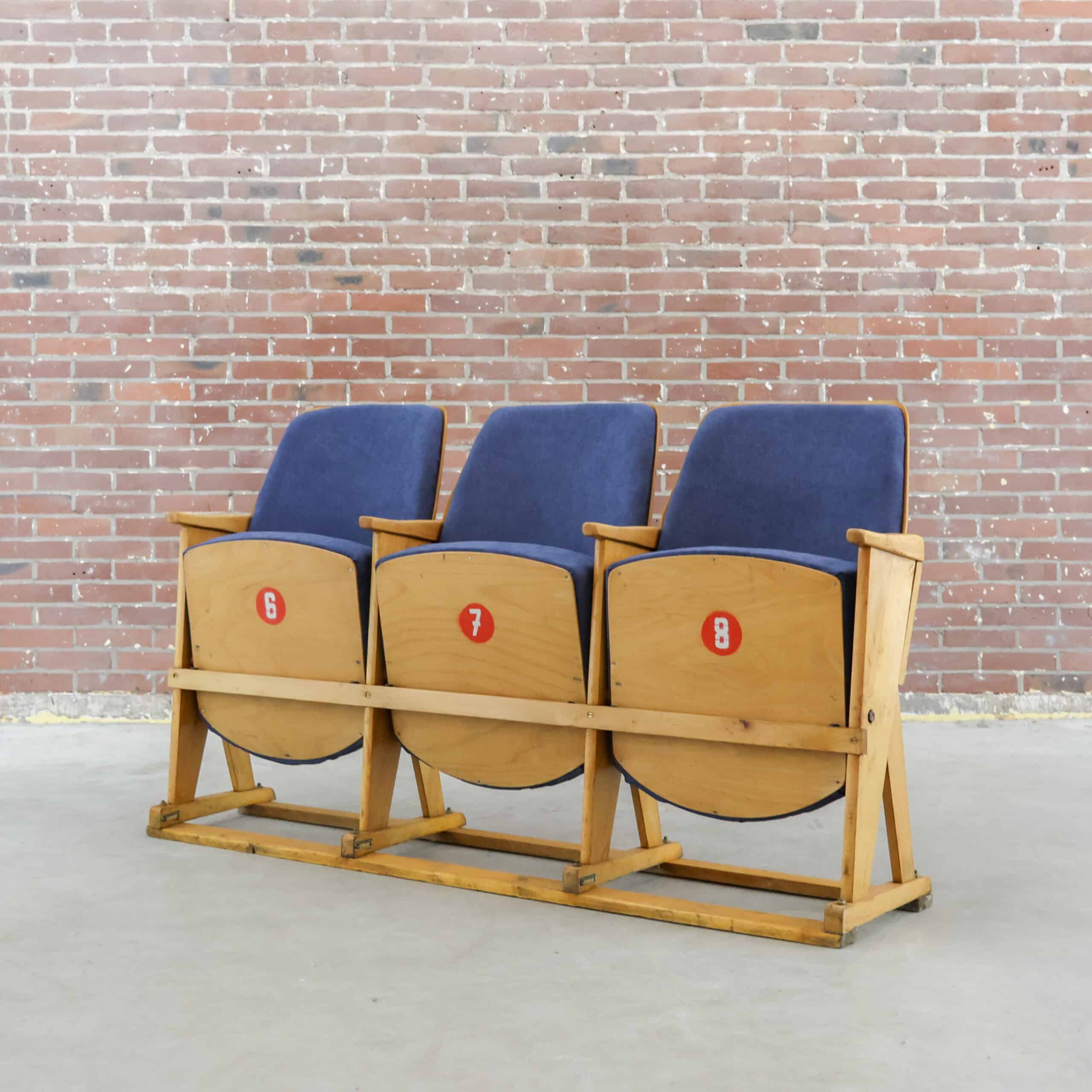 Vintage bioscoopstoelen - Afbeelding 2