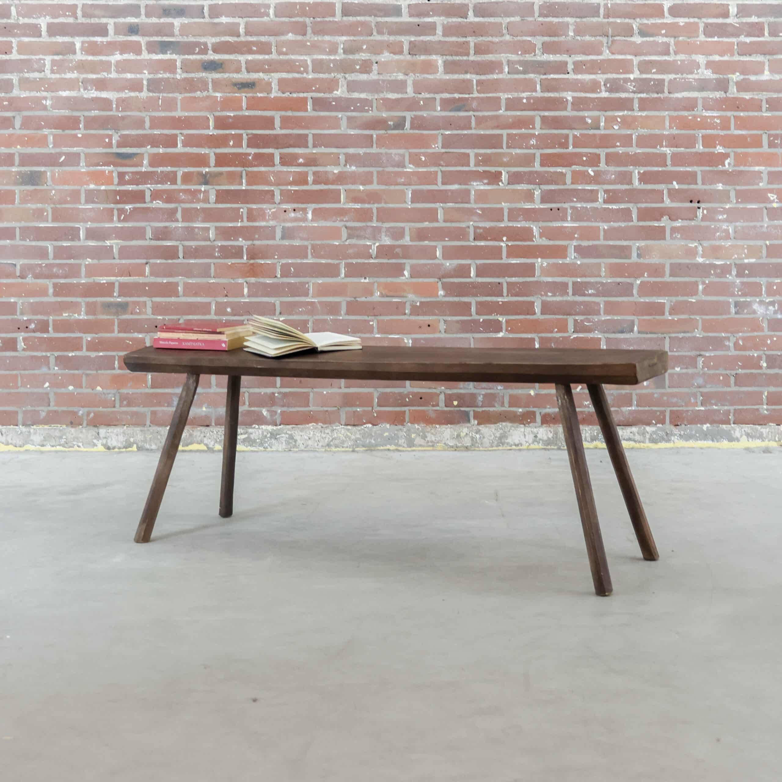 Brocante houten bankje
