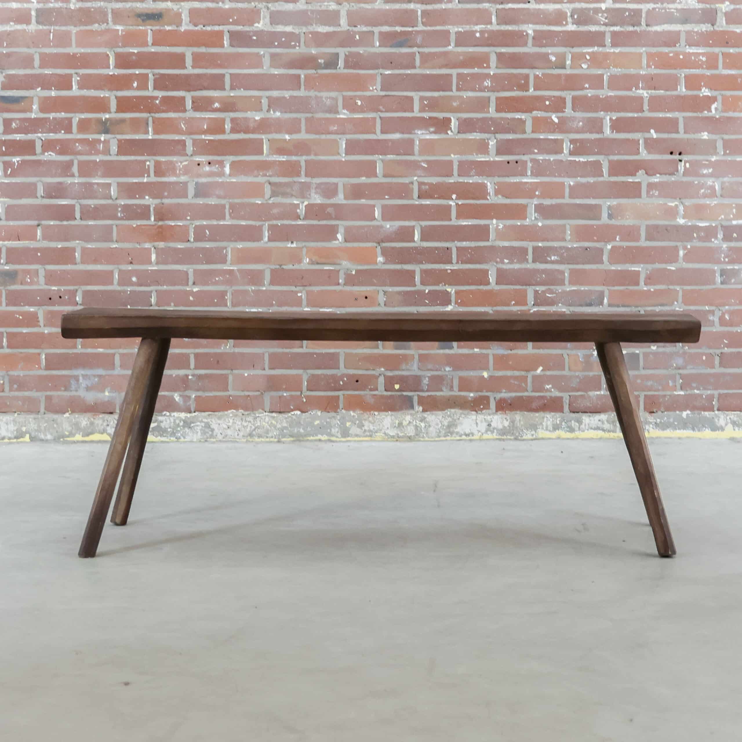 Brocante houten bankje - Afbeelding 6