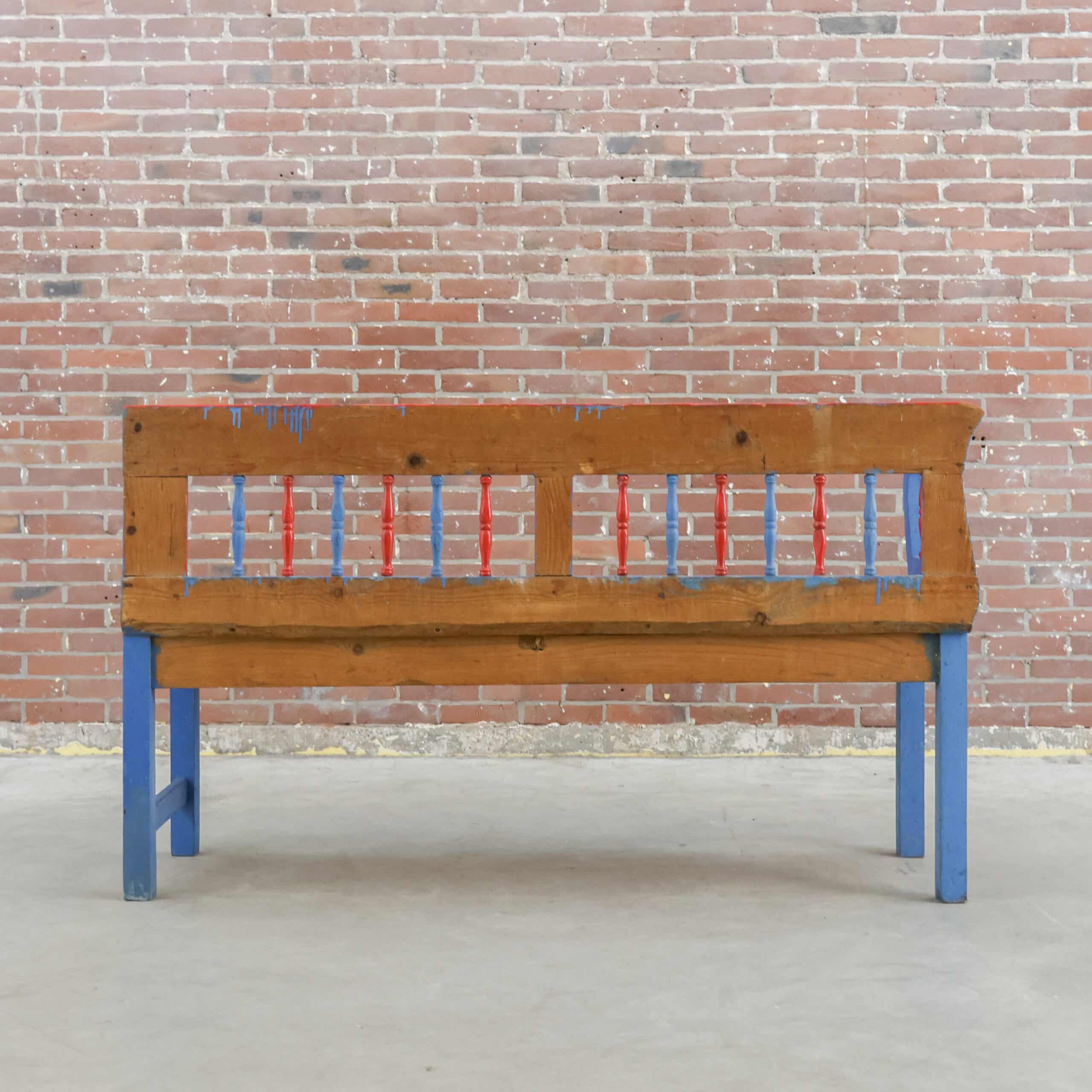 Handbeschilderde bank - Afbeelding 12