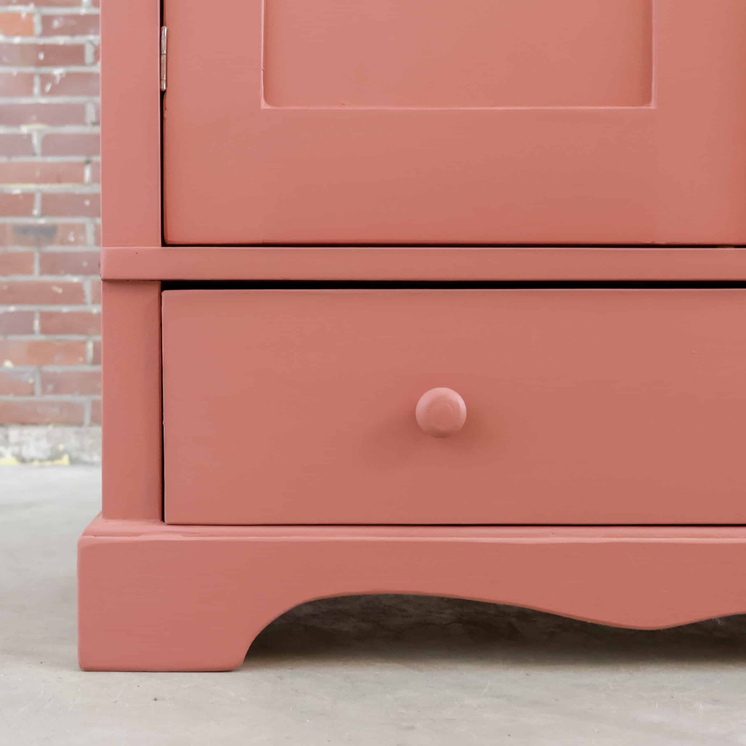 Brocante roze spiegelkast - Afbeelding 8