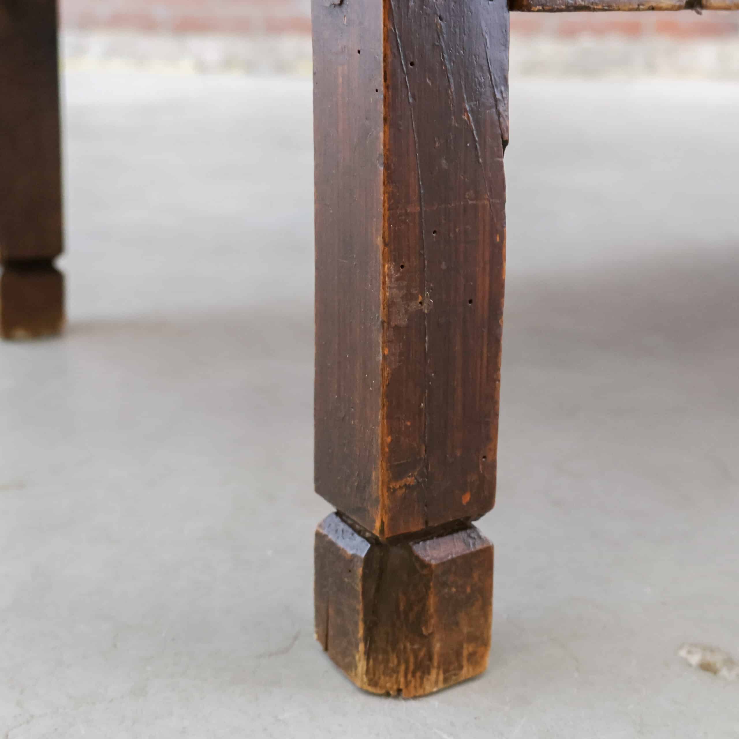 Brocante houten bank - grote la - Afbeelding 13