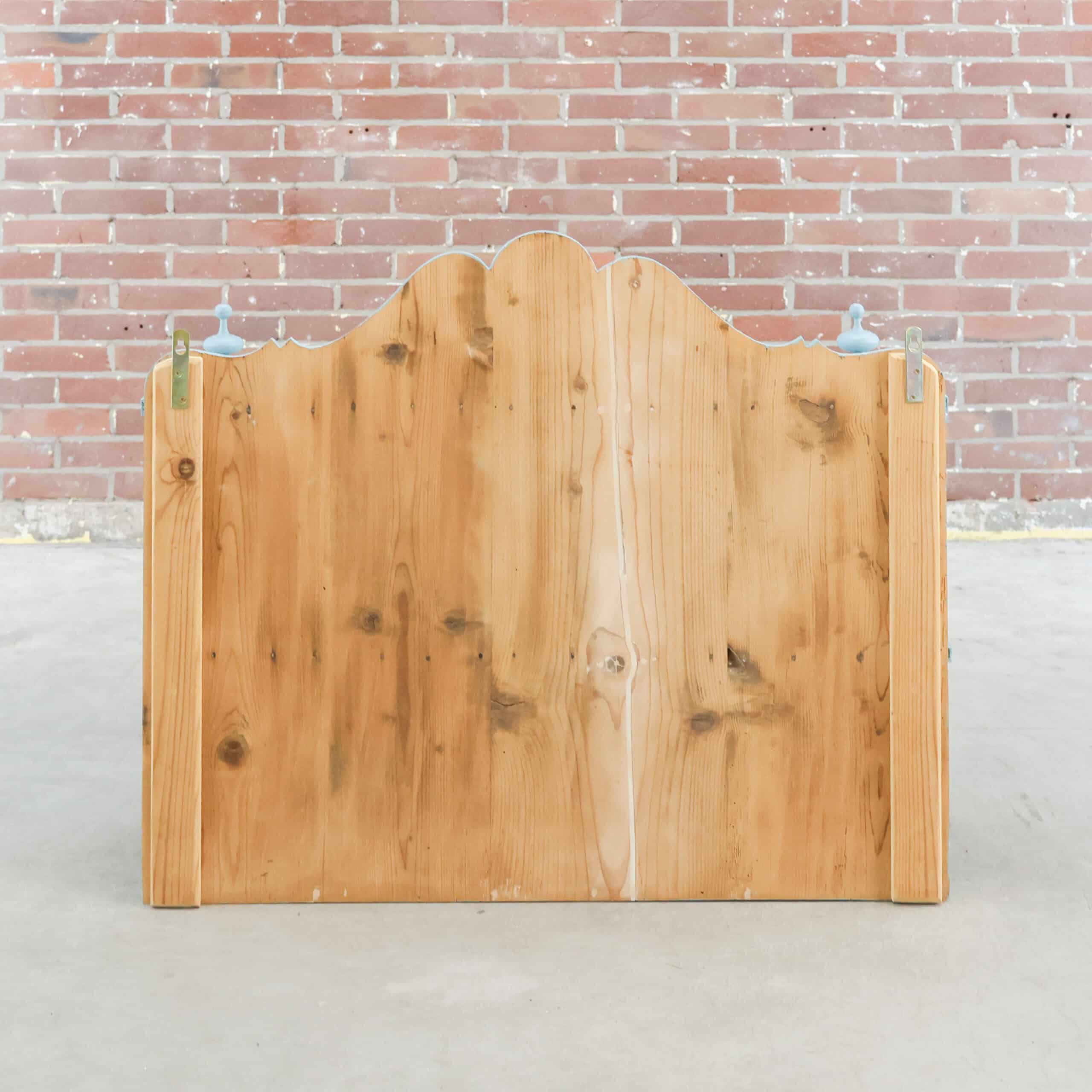 Brocante blauwe hangkast - Afbeelding 8