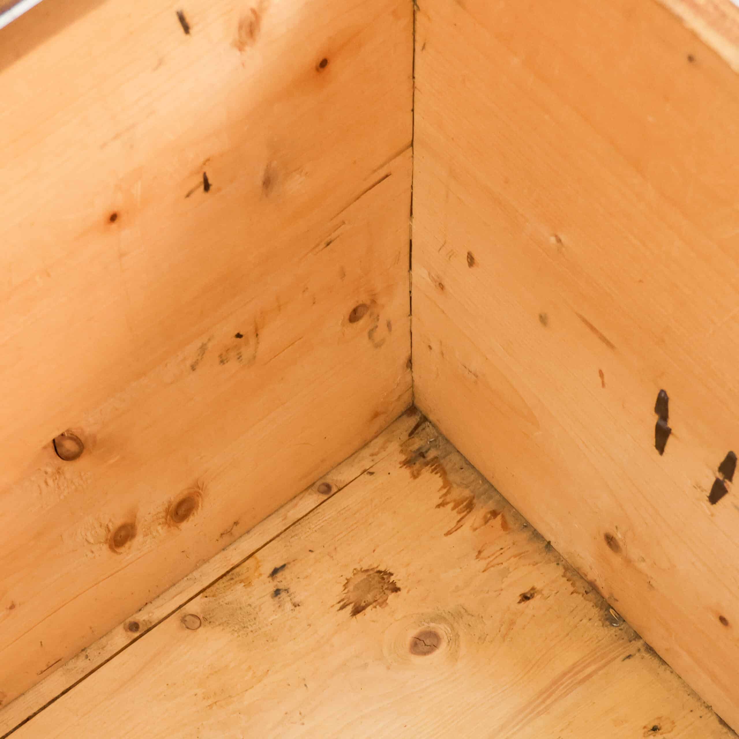 Antieke houten kist - Afbeelding 3