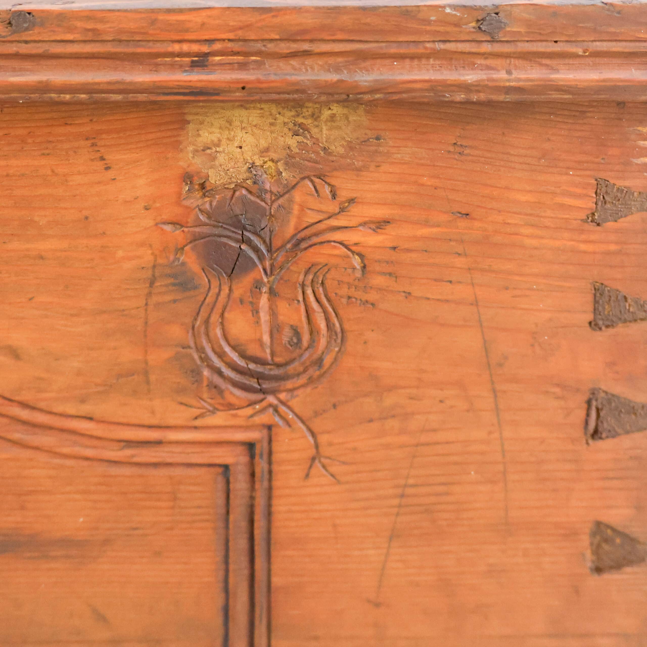 Antieke houten kist - Afbeelding 11