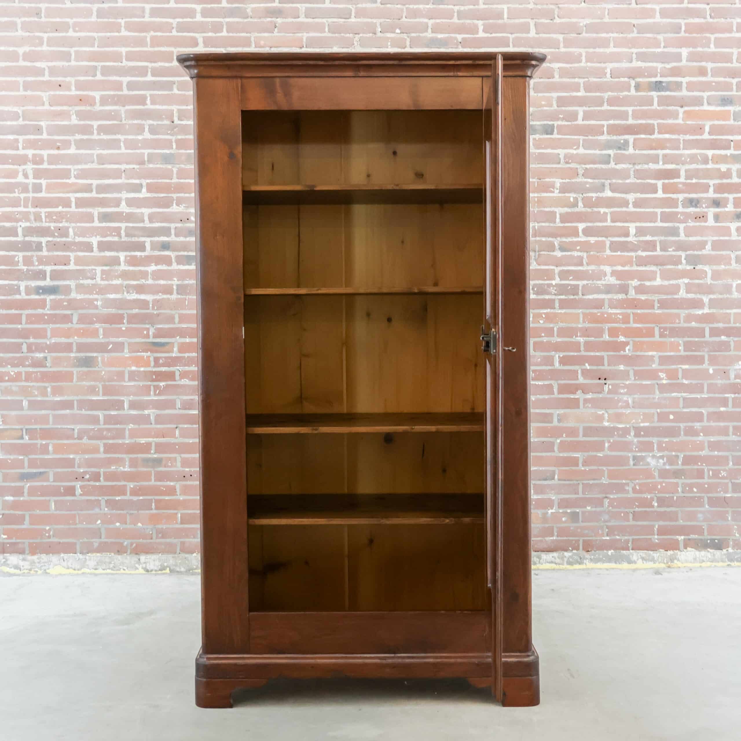 Antieke eendeurs kast - Afbeelding 2