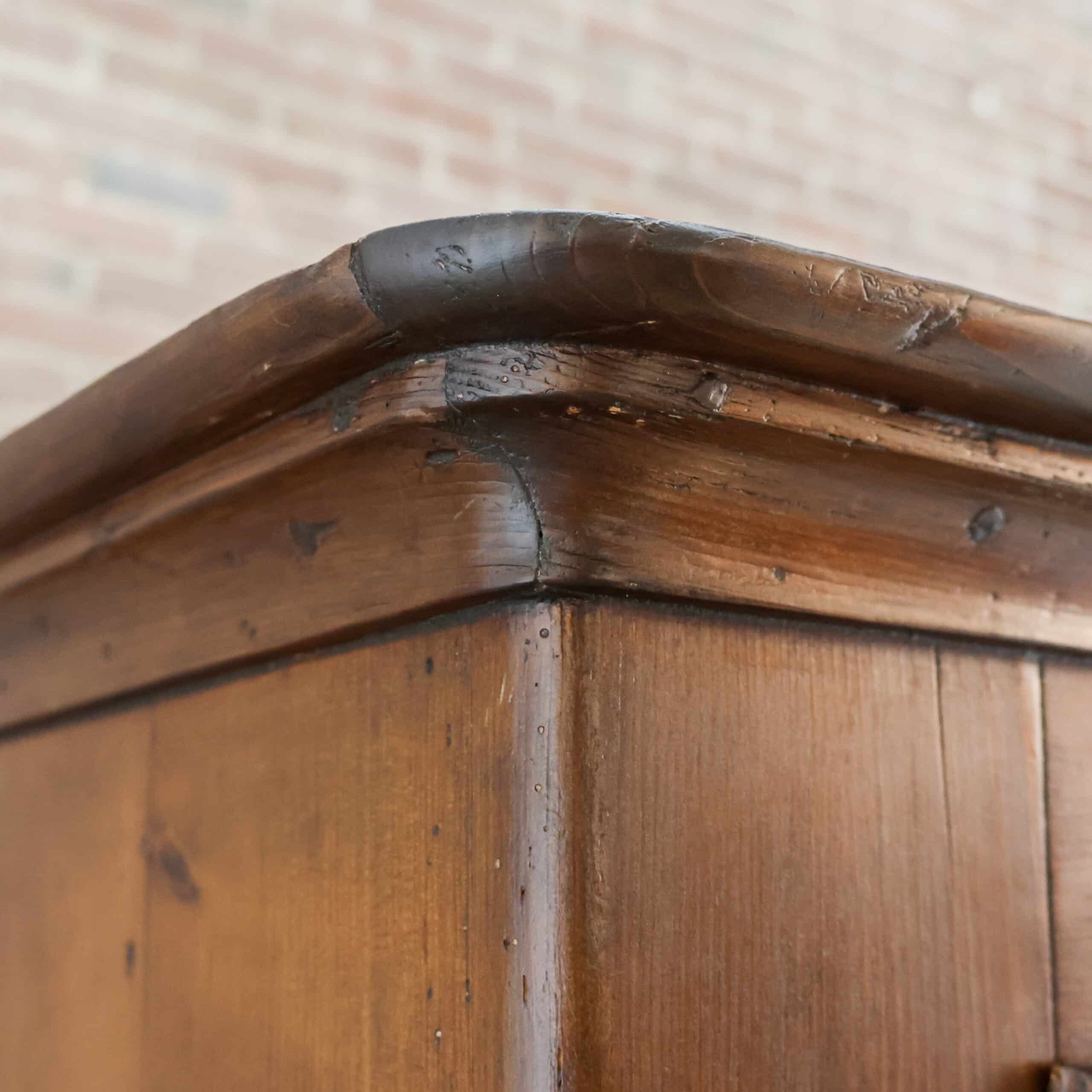 Antieke eendeurs kast - Afbeelding 4