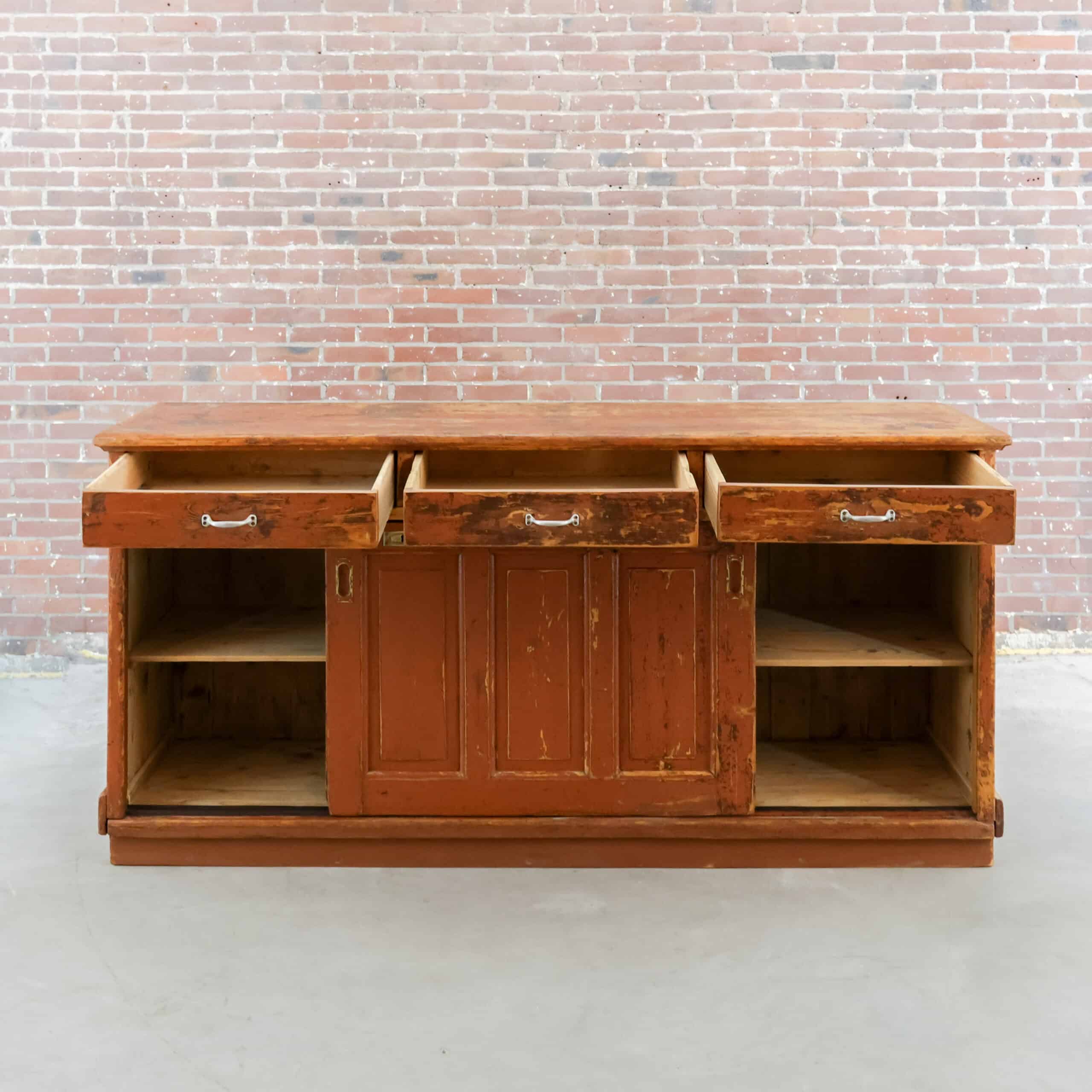 Brocante dressoir met schuifdeuren – Bild 2