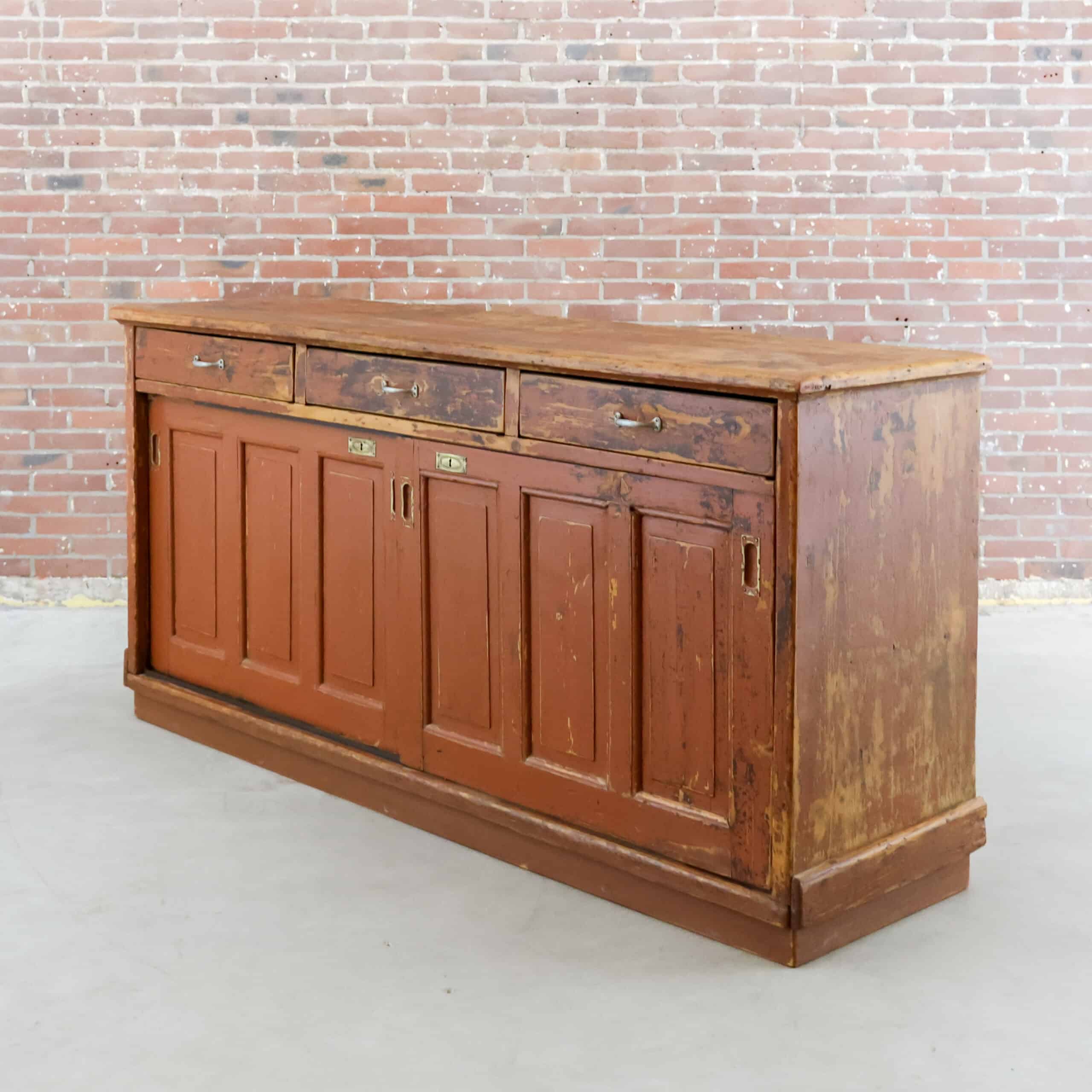 Brocante dressoir met schuifdeuren – Bild 10