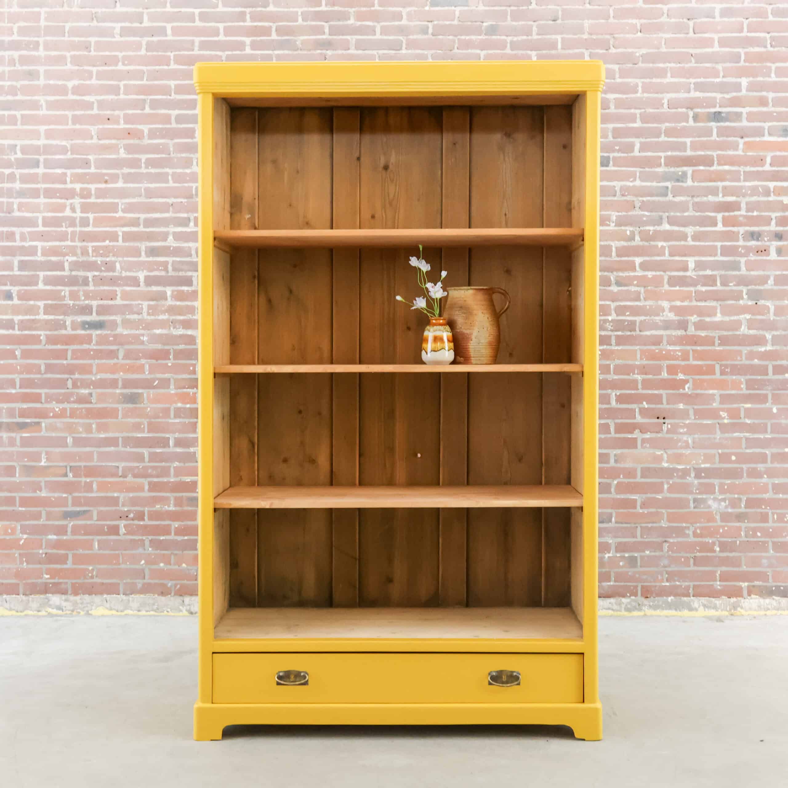 Okergele open boekenkast – Bild 2