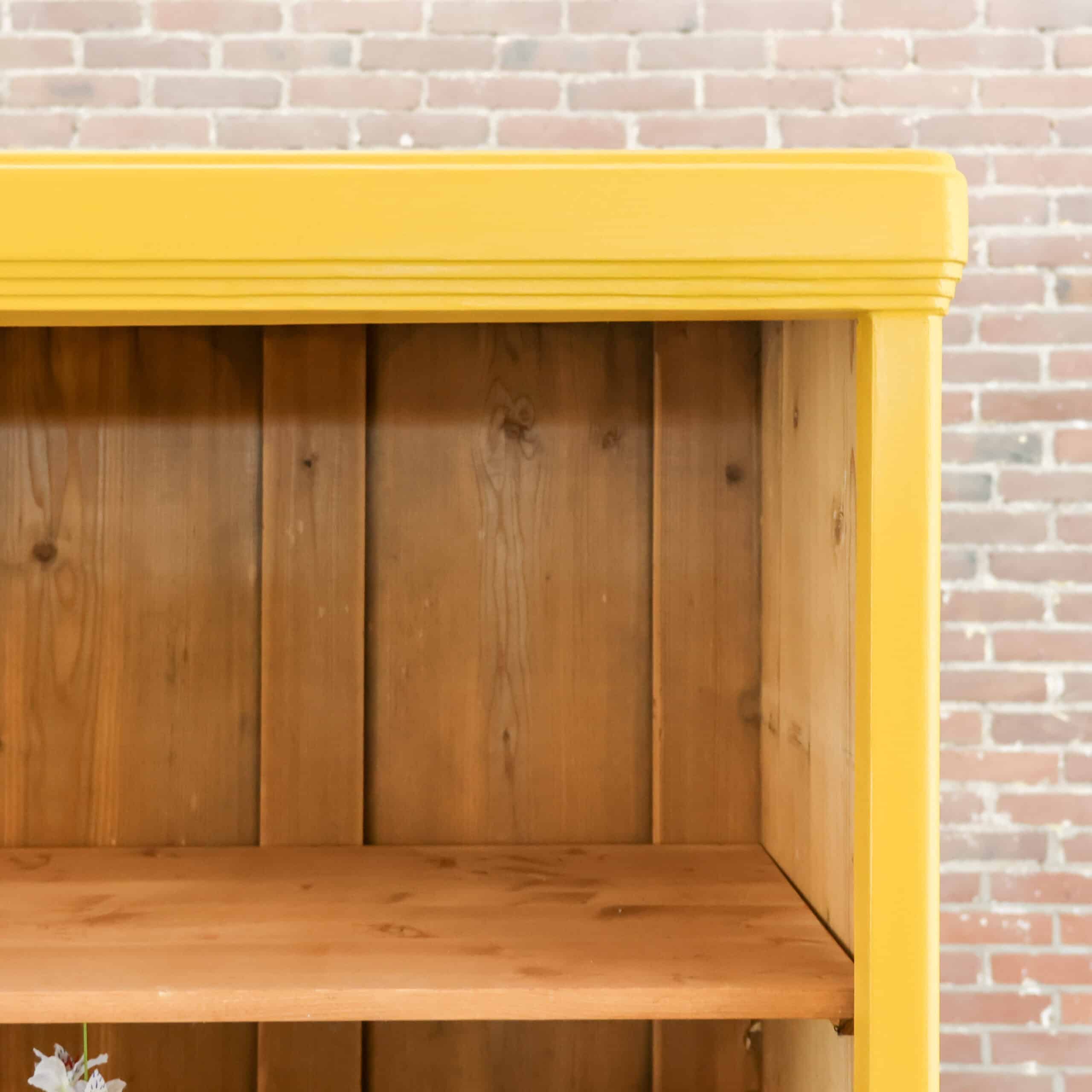 Okergele open boekenkast – Bild 3