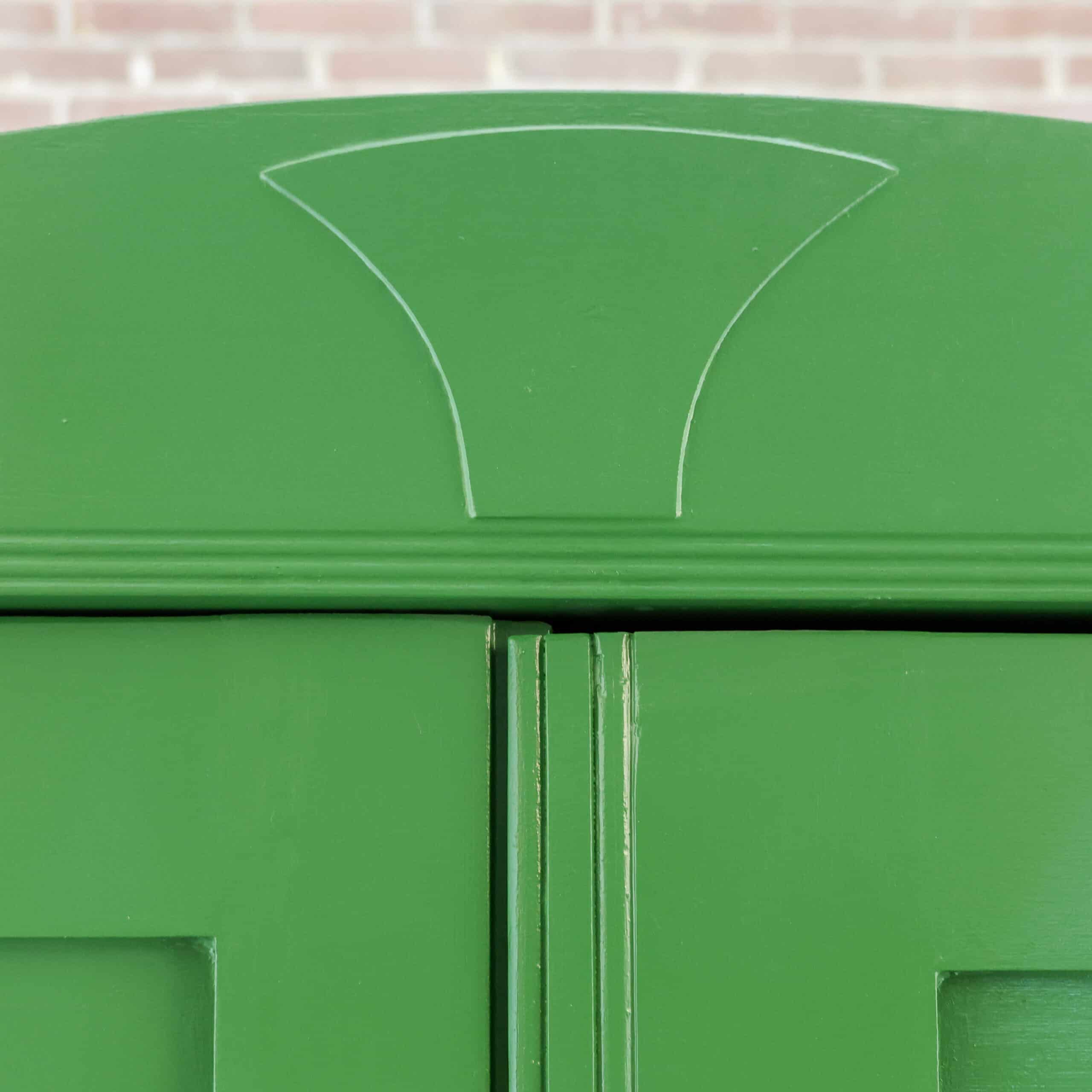 Brocante groene linnenkast – Bild 3