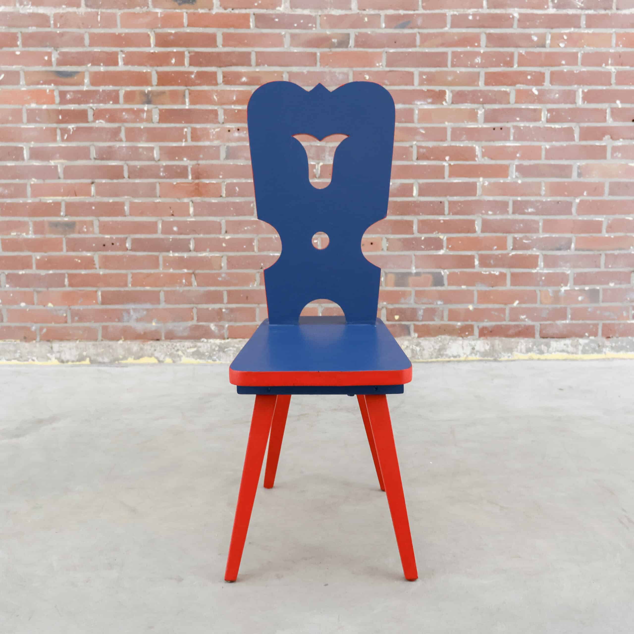 Houten folklore eetkamerstoelen - Afbeelding 4