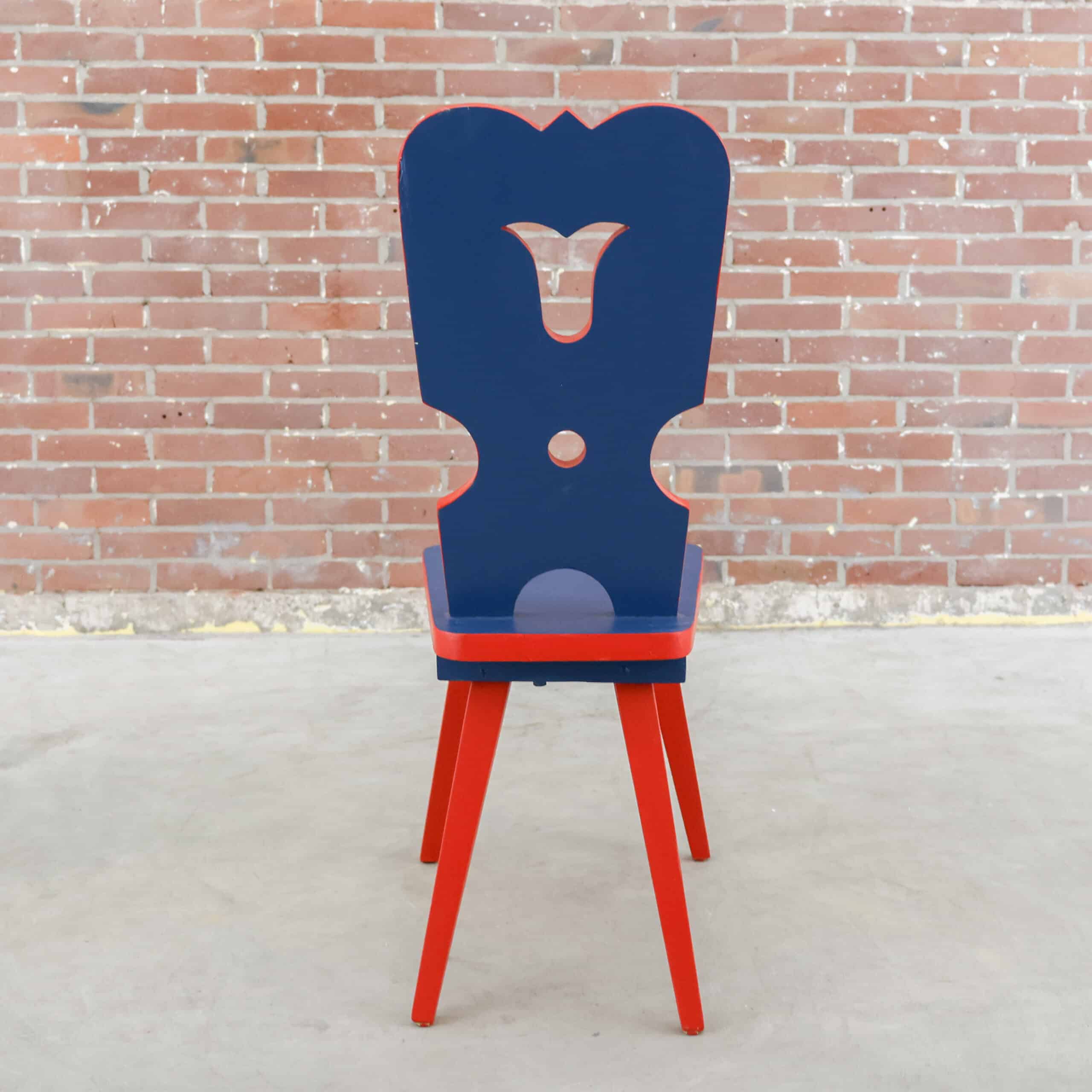 Houten folklore eetkamerstoelen - Afbeelding 6