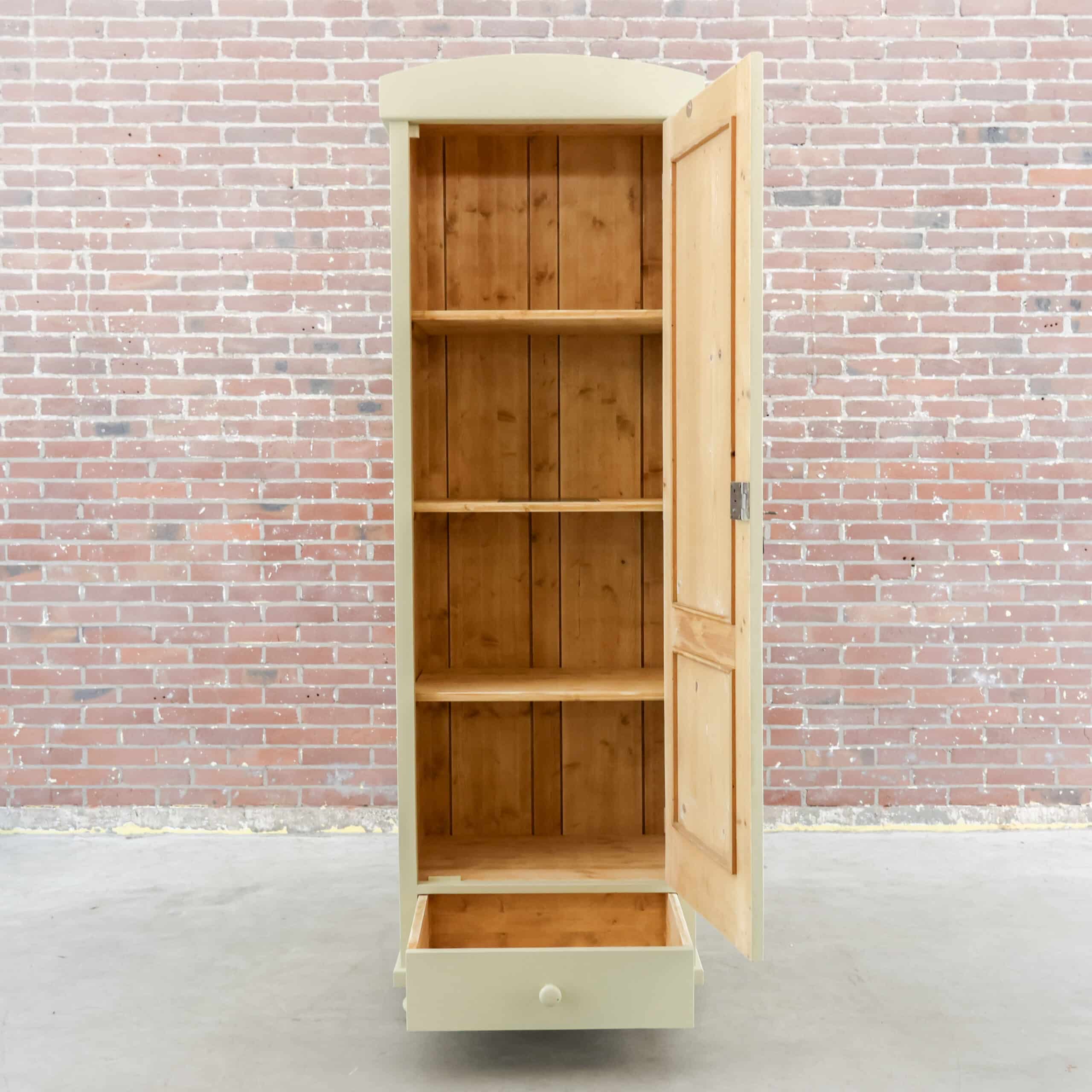 Brocante eendeurs linnenkast - Afbeelding 2