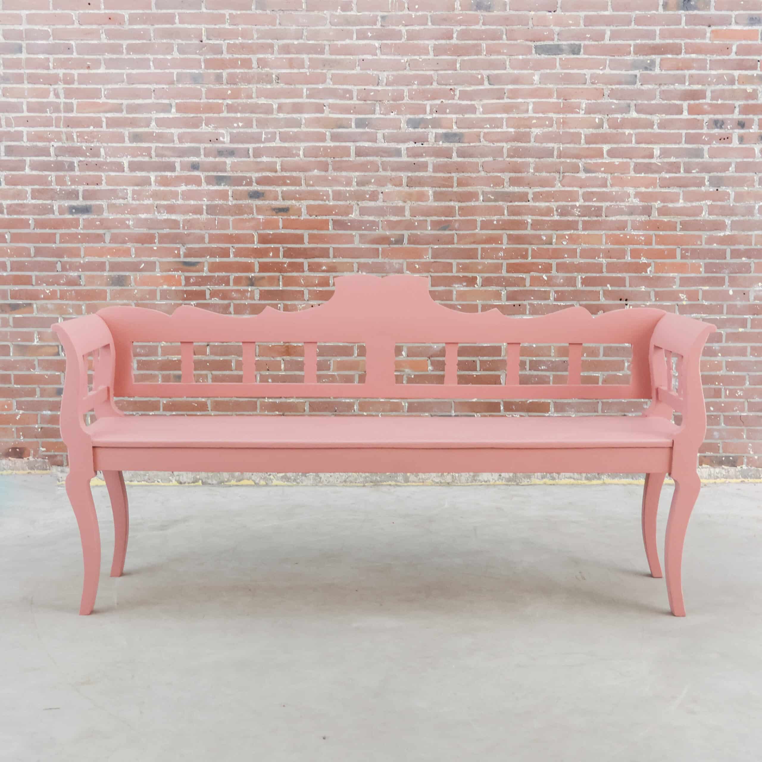 Brocante houten bank