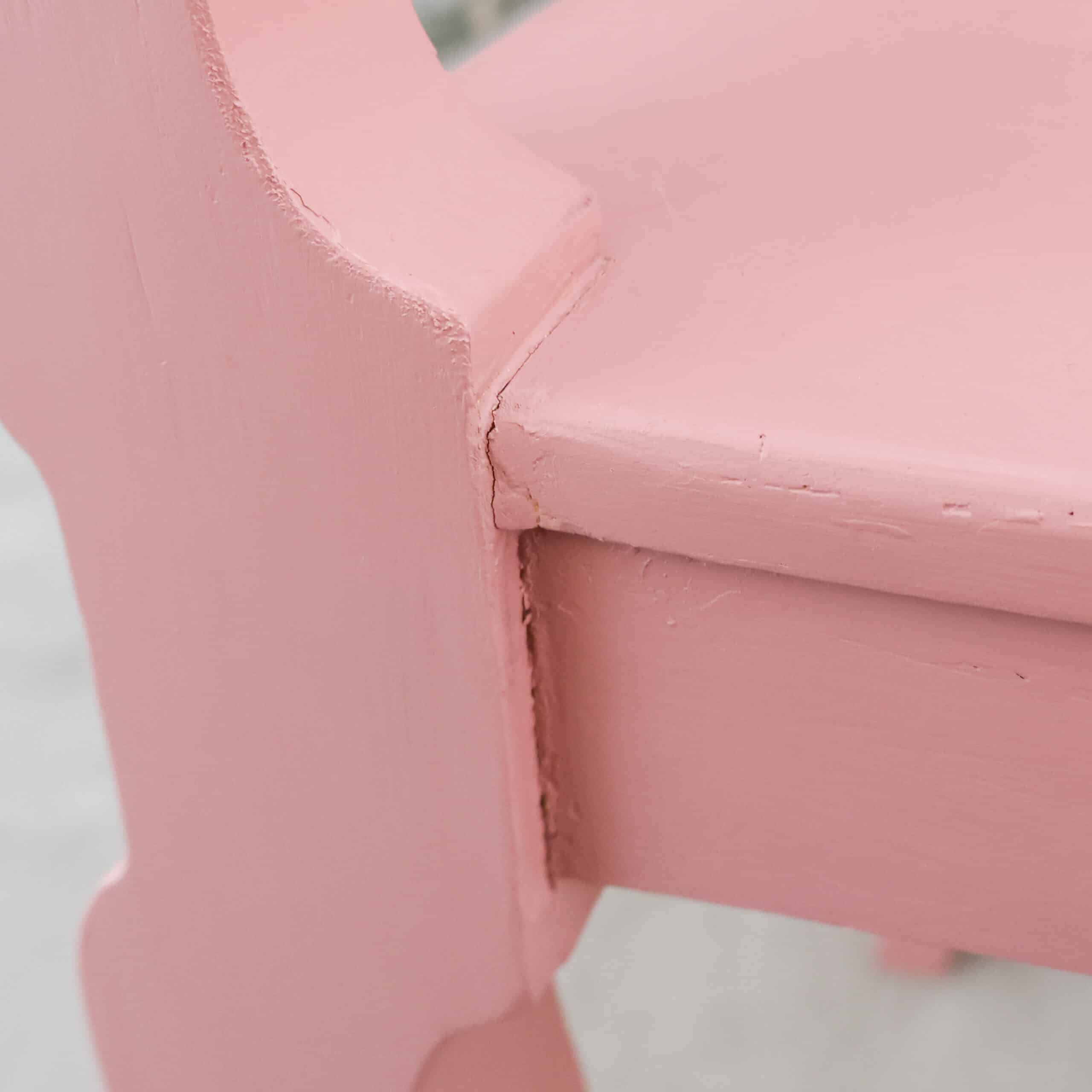 Brocante houten bank - Afbeelding 4